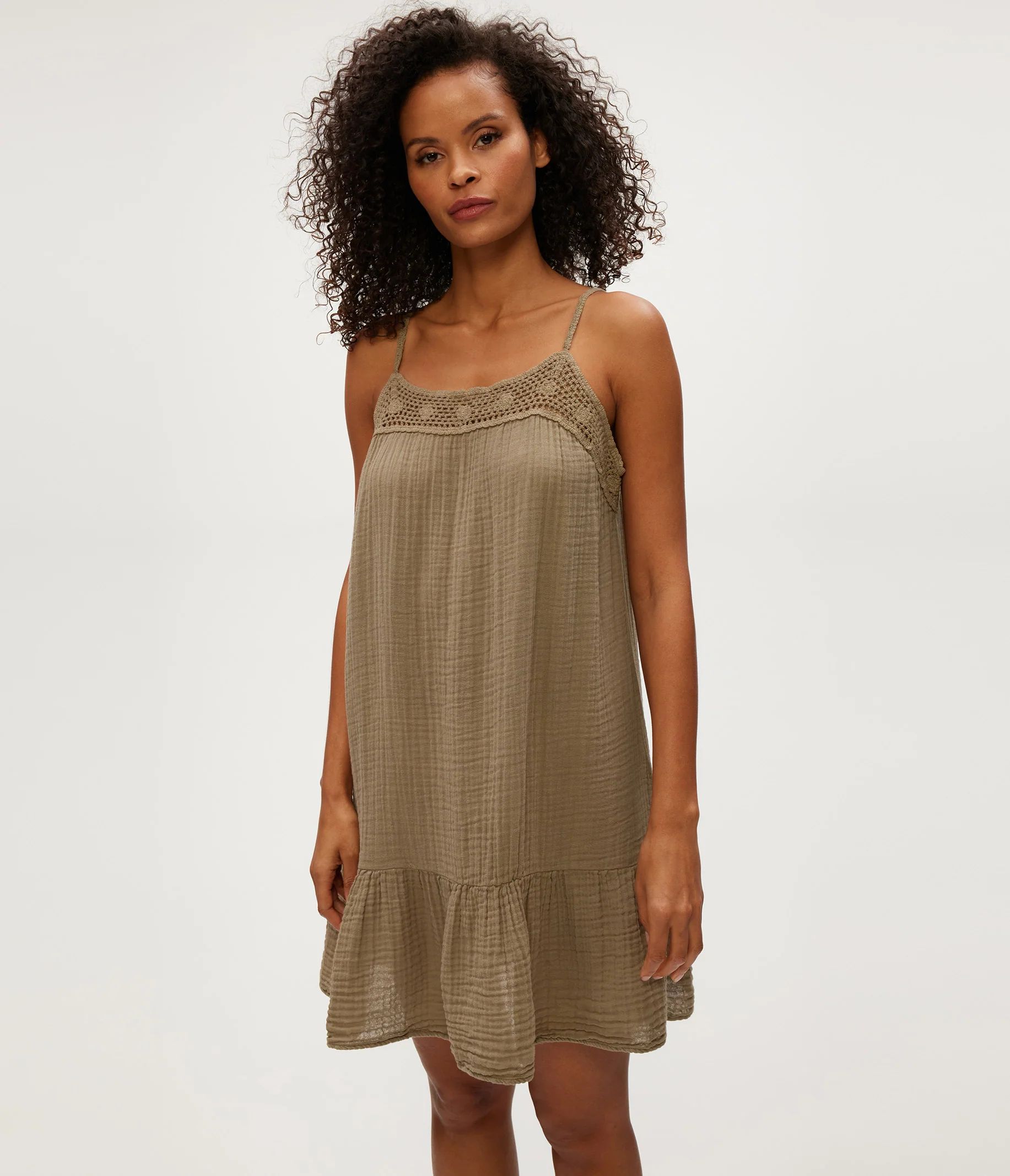 Emree Crochet Trim Mini Dress - Image 5