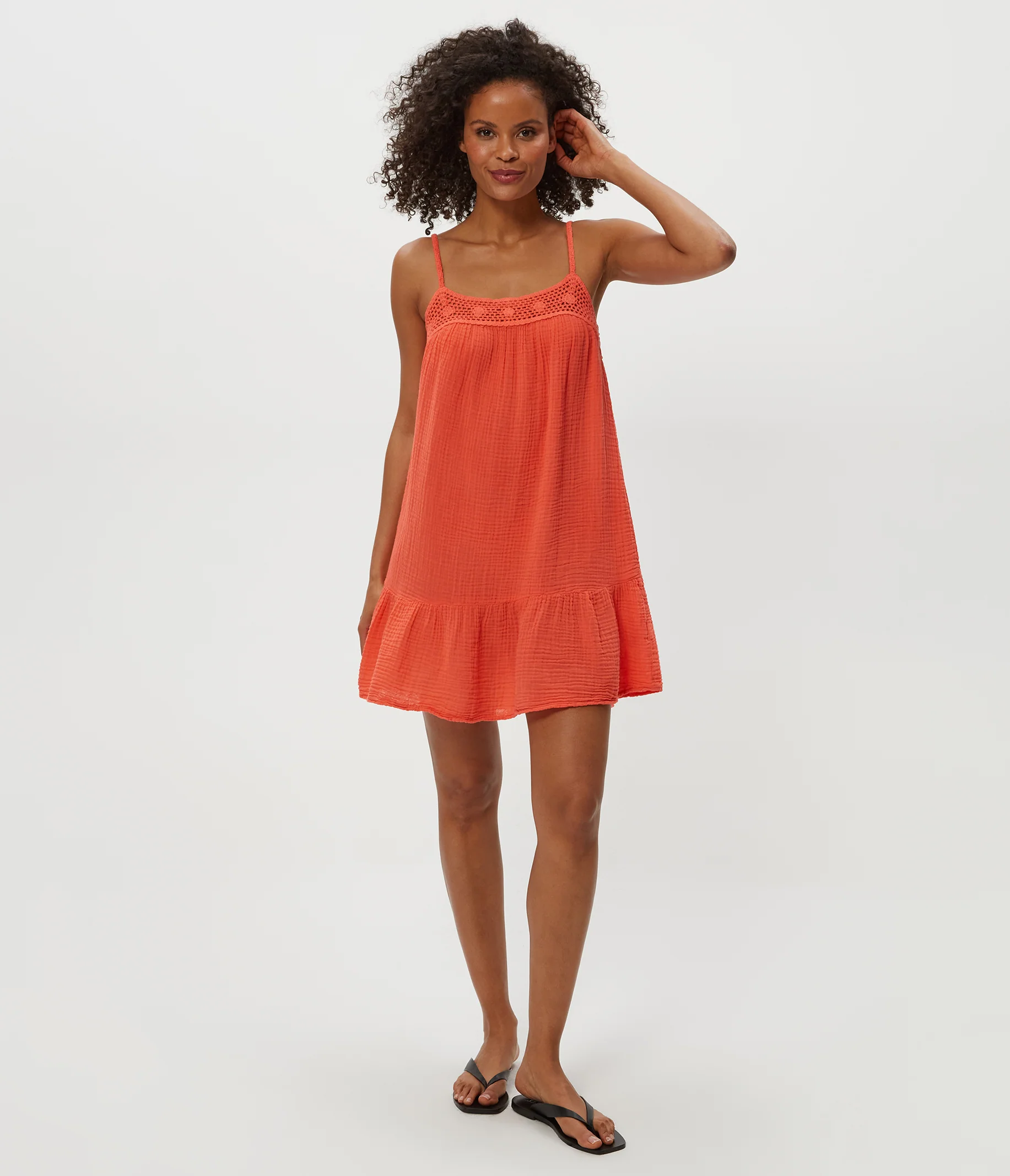 Emree Crochet Trim Mini Dress - Image 8