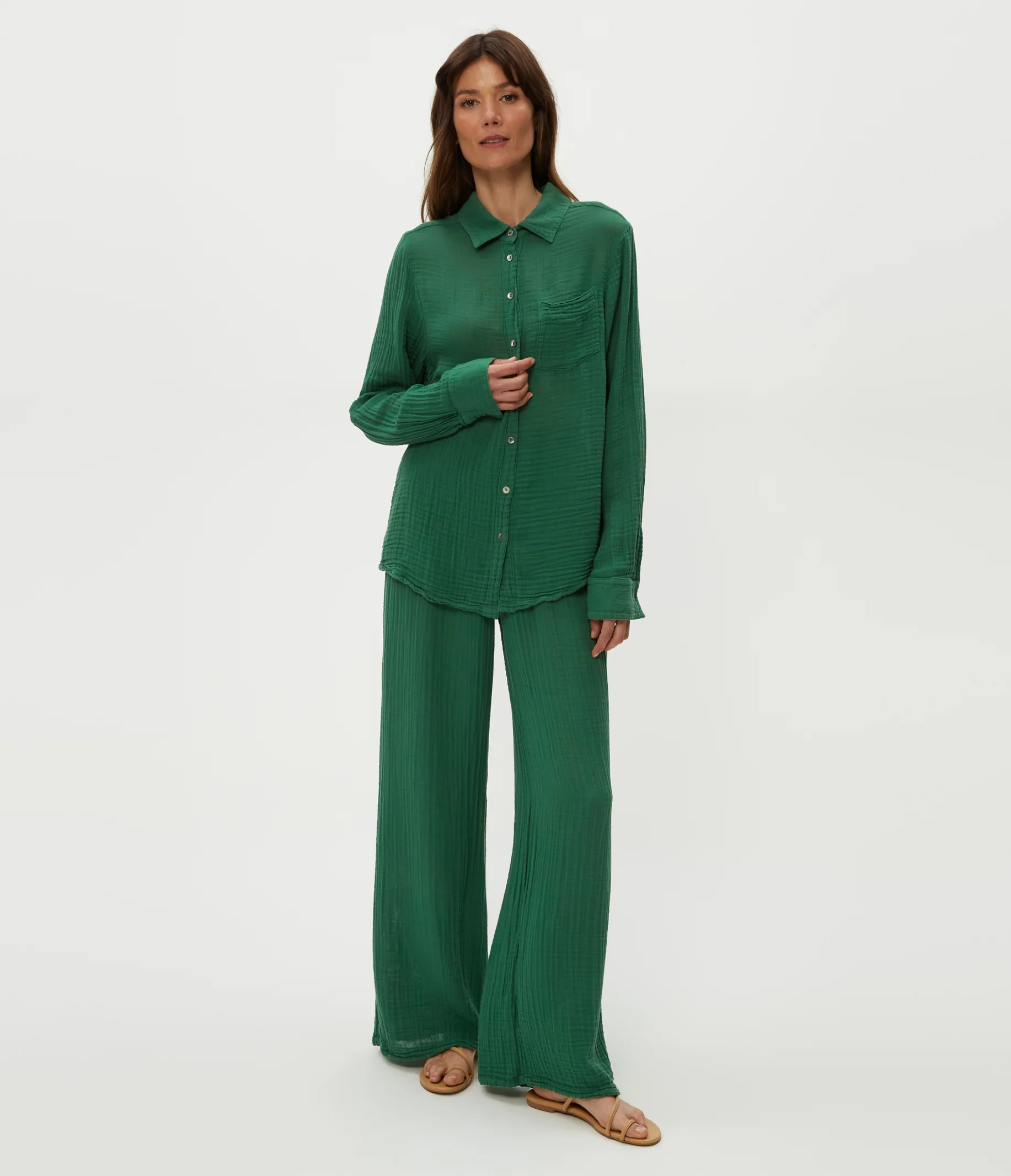 Ernie Gauze Button Down Shirt - Image 14