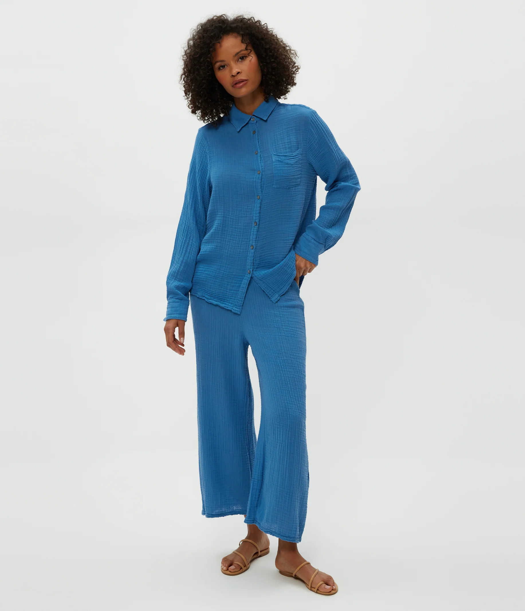 Ernie Gauze Button Down Shirt - Image 23