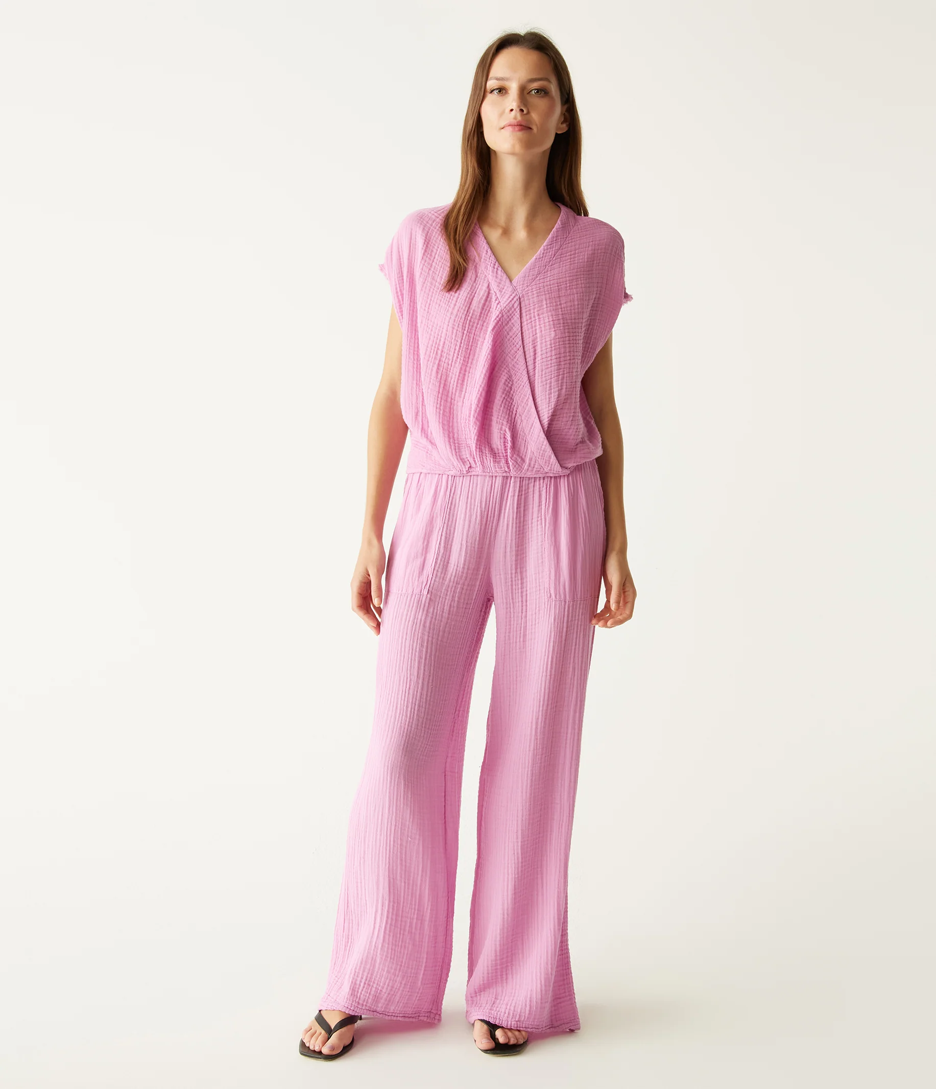 Evie Gauze Surplice Top - Image 33