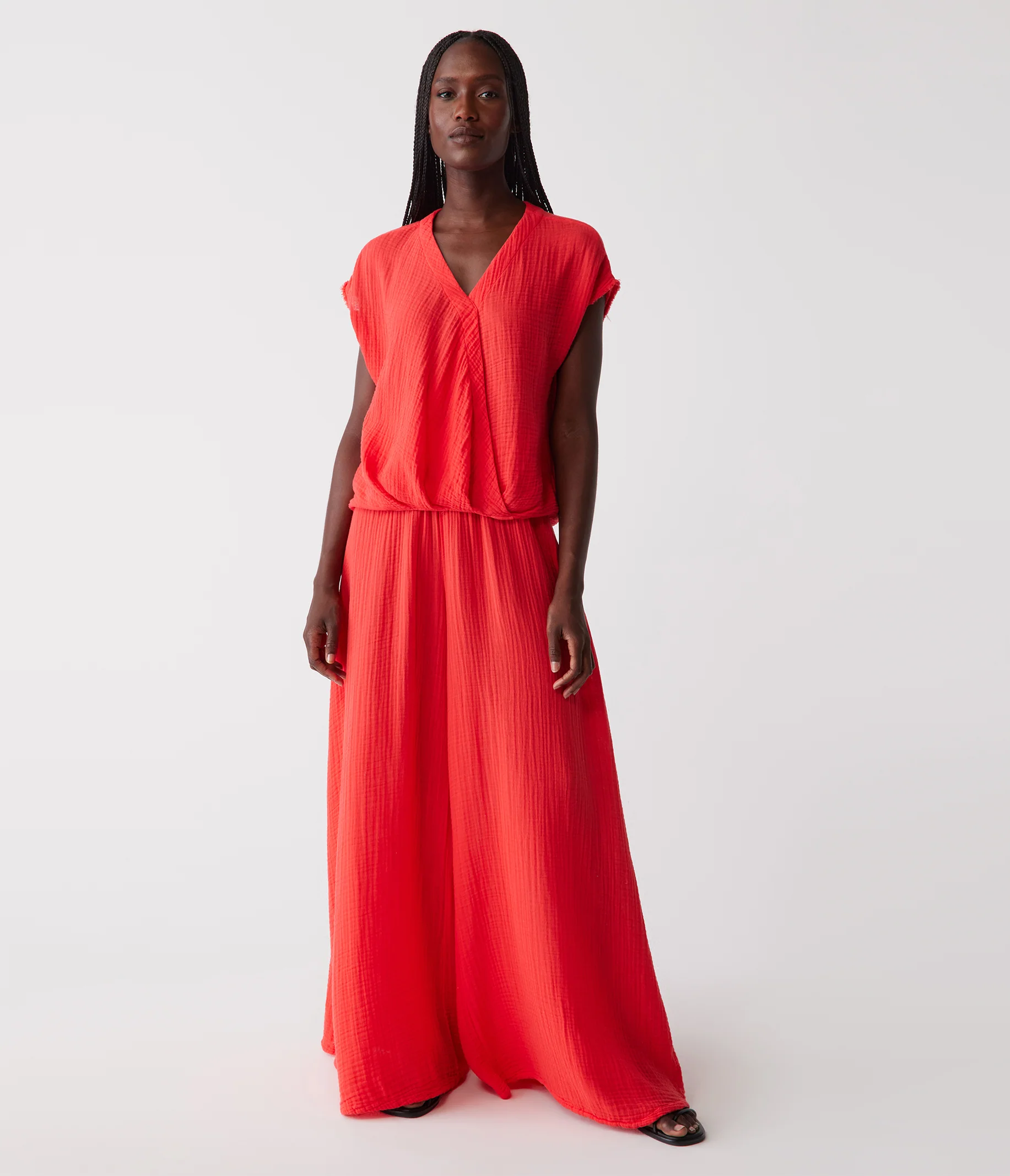 Evie Gauze Surplice Top - Image 37