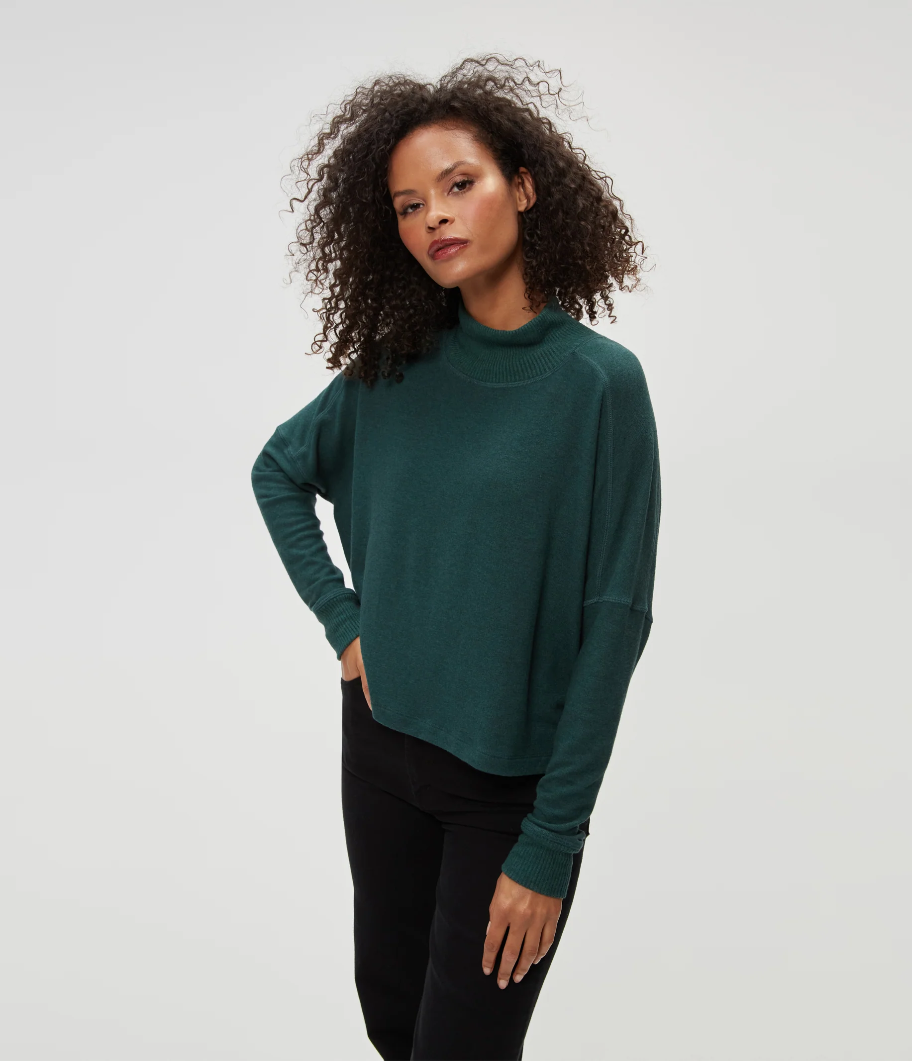 Frida Mock Neck Top - Image 45
