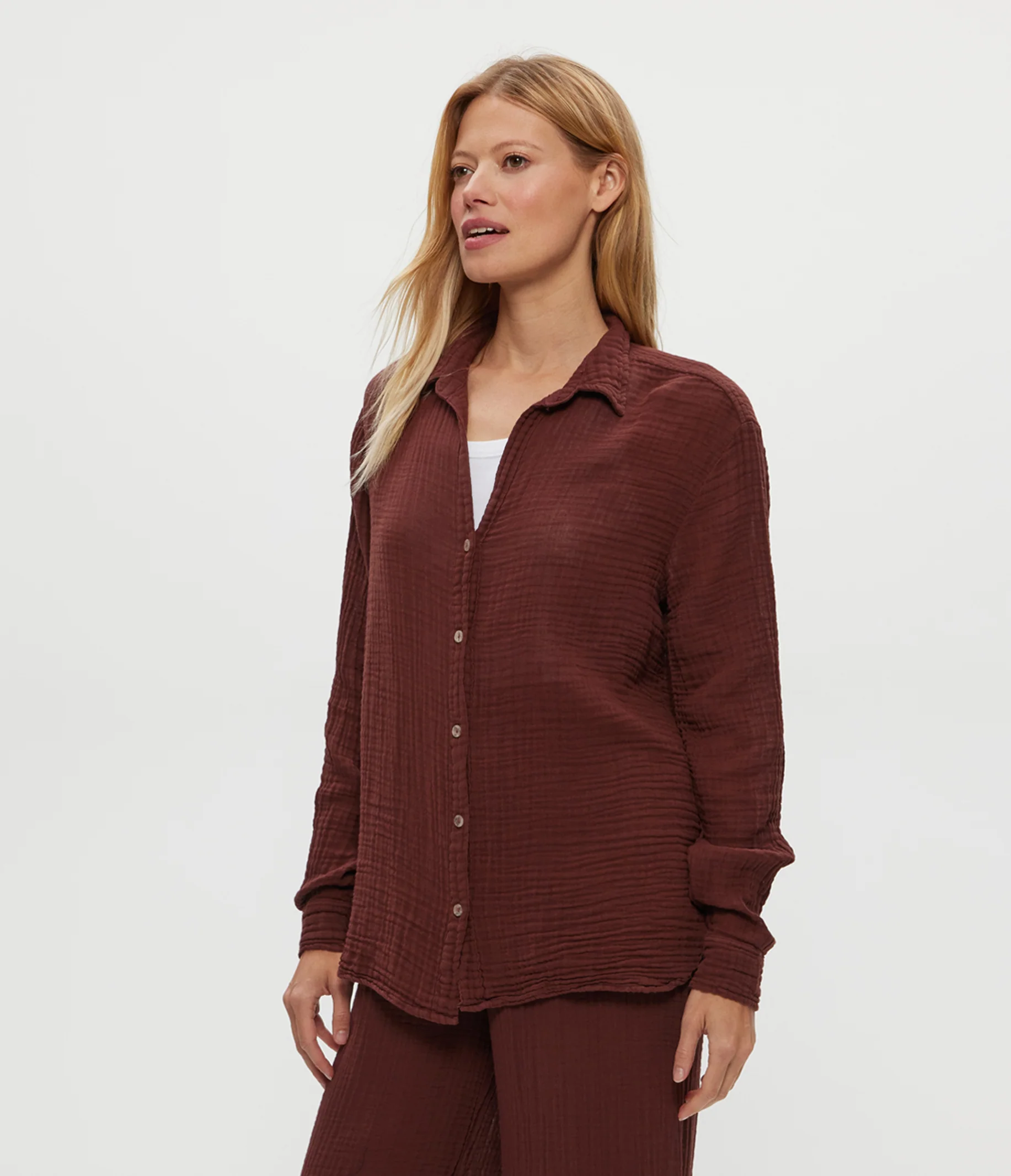 Leo Gauze Button Down Shirt - Image 18