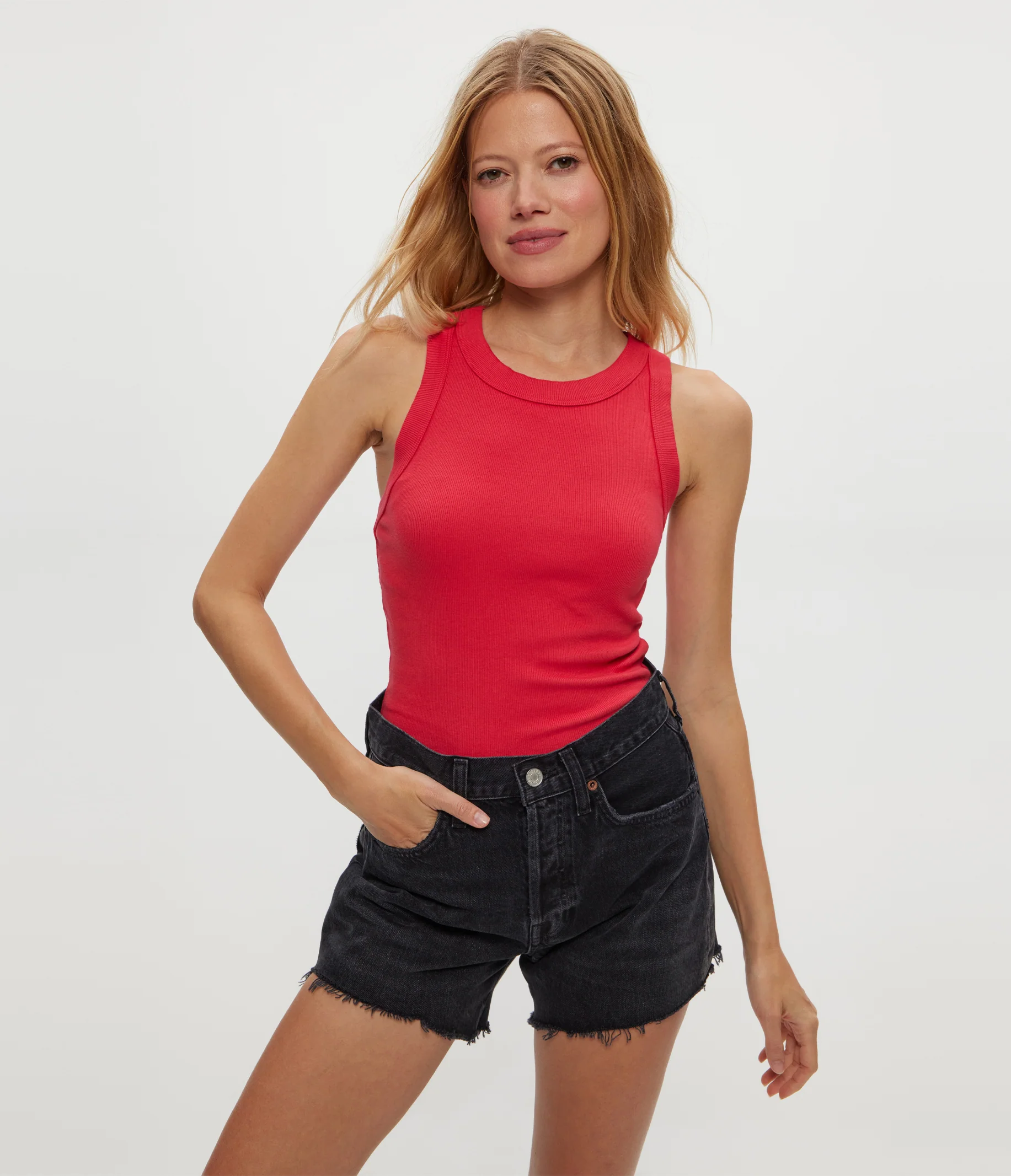 Gina Ribbed Crop Tank - Image 29