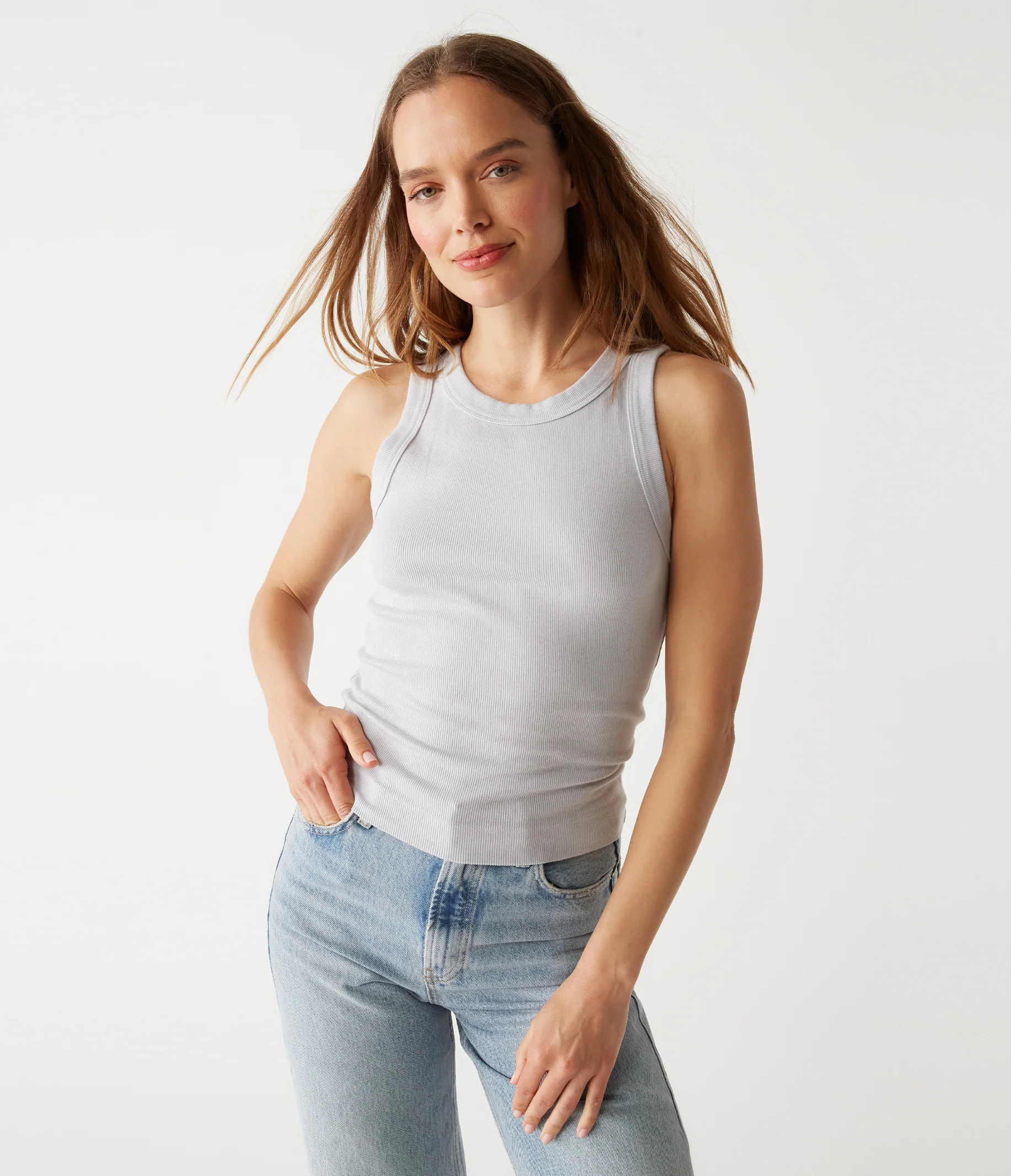 Gina Ribbed Crop Tank - Image 33