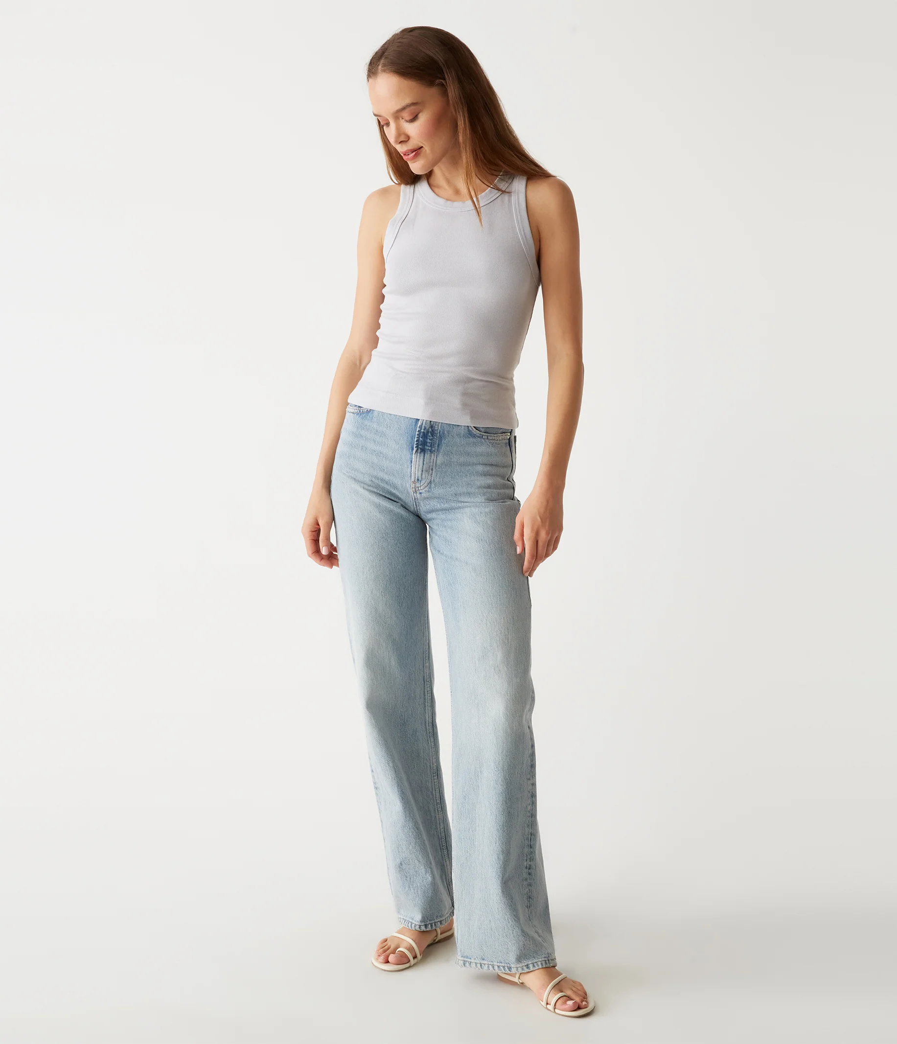 Gina Ribbed Crop Tank - Image 34