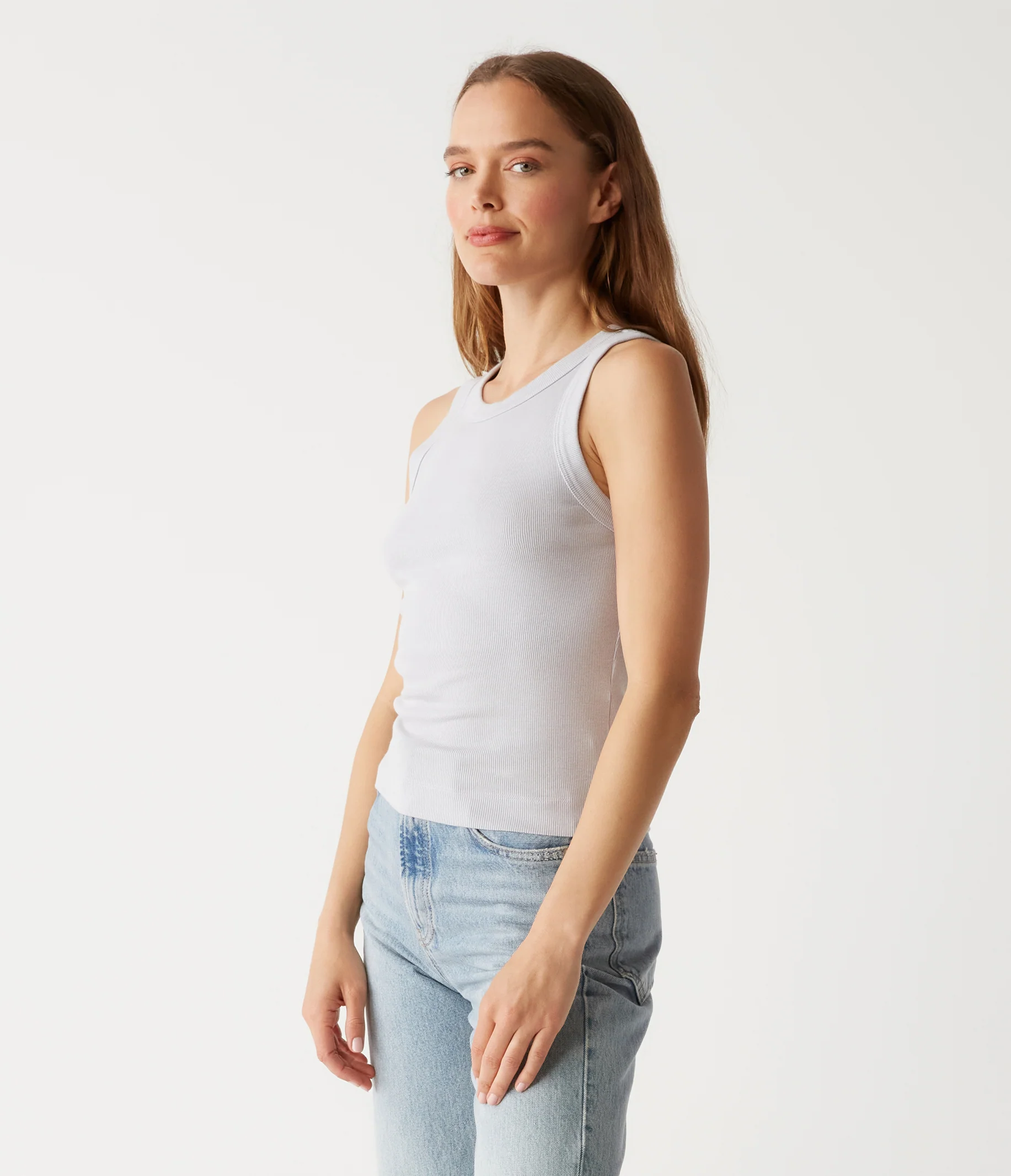 Gina Ribbed Crop Tank - Image 35