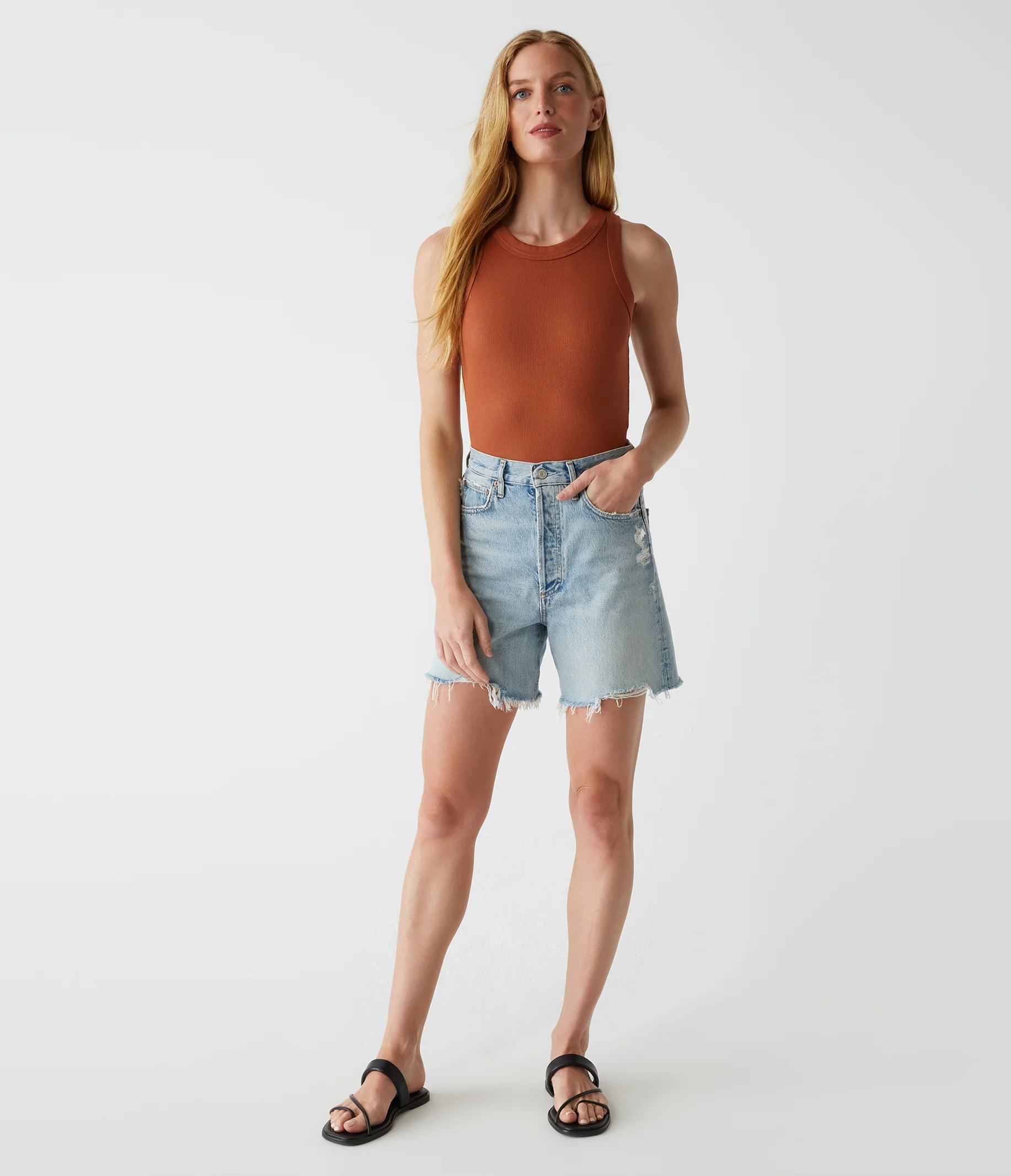 Gina Ribbed Crop Tank - Image 38