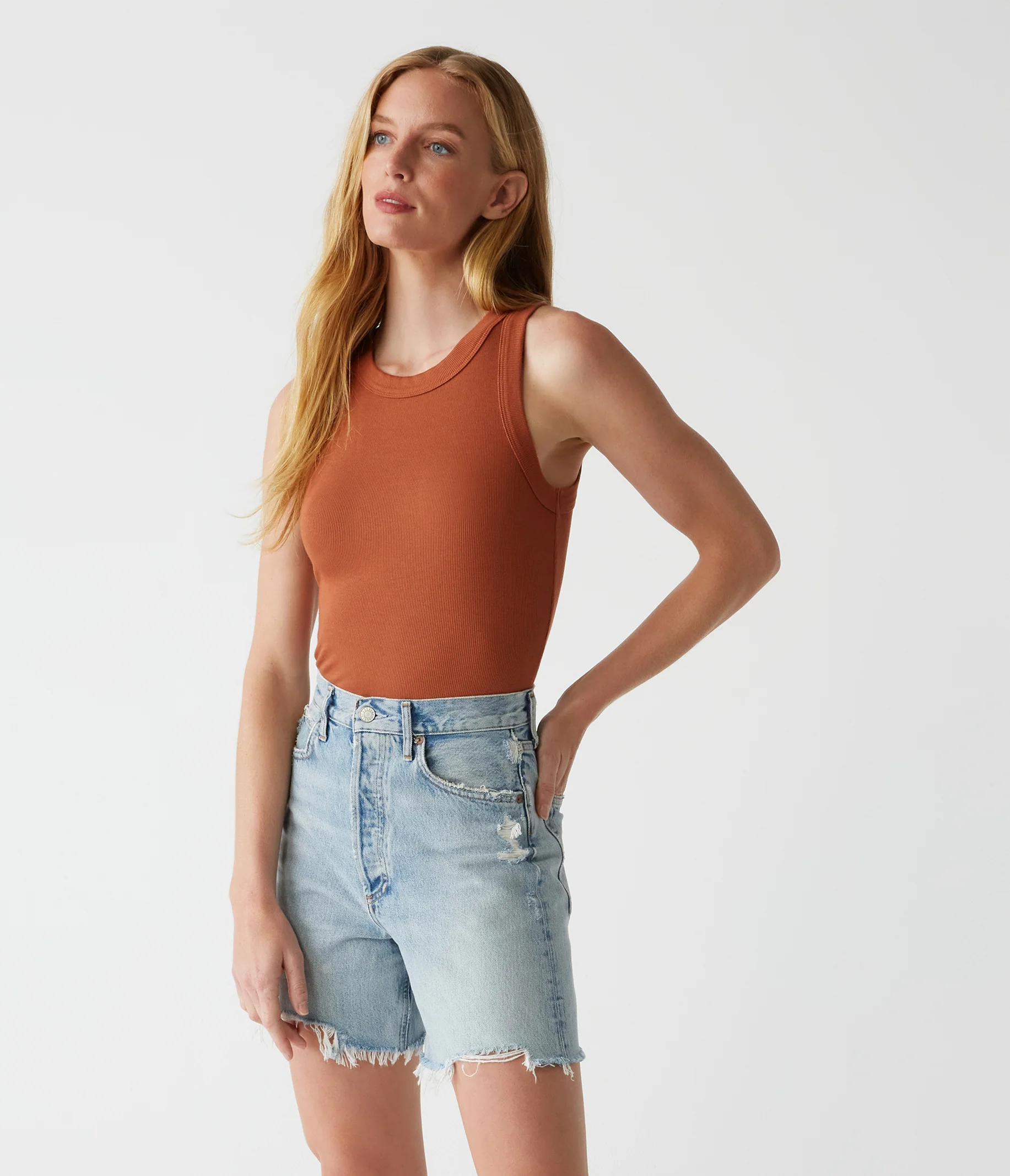 Gina Ribbed Crop Tank - Image 39