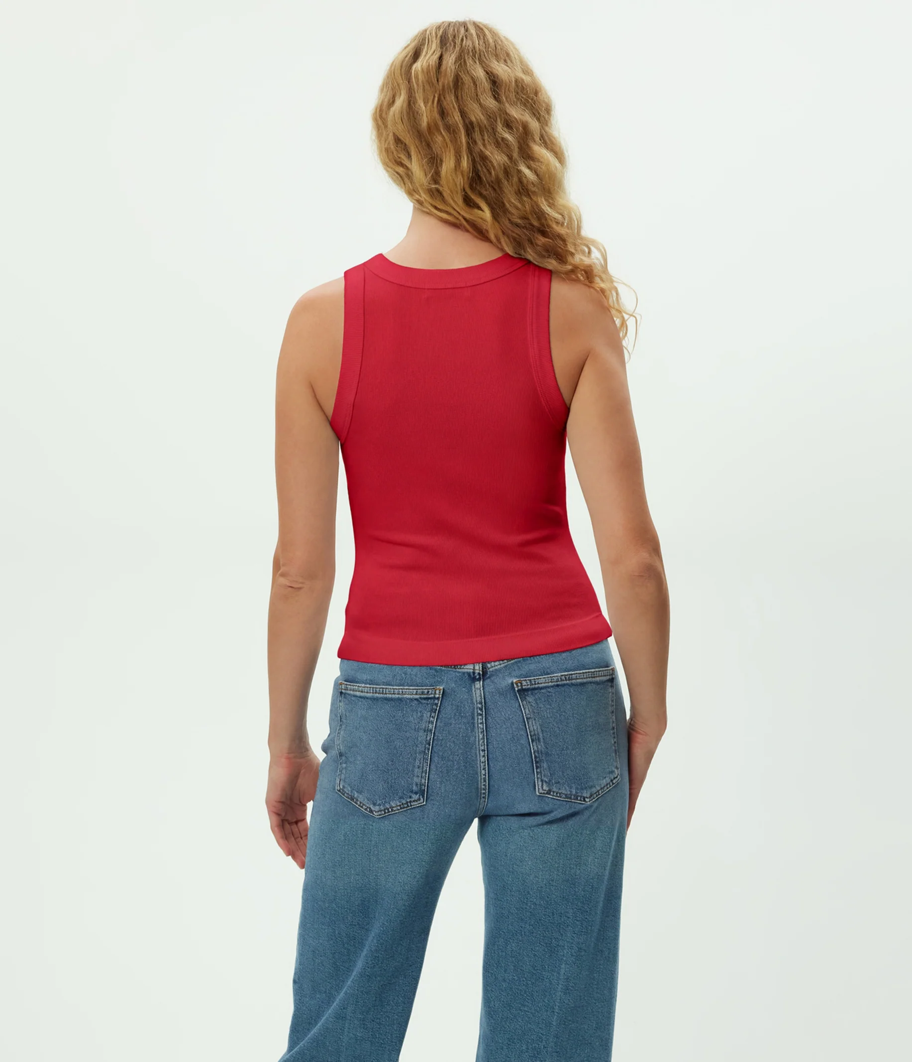 Gina Ribbed Crop Tank - Image 4