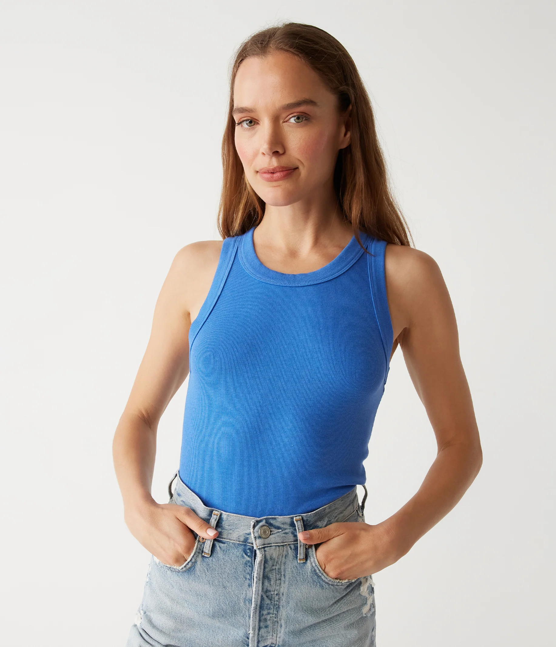 Gina Ribbed Crop Tank - Image 41