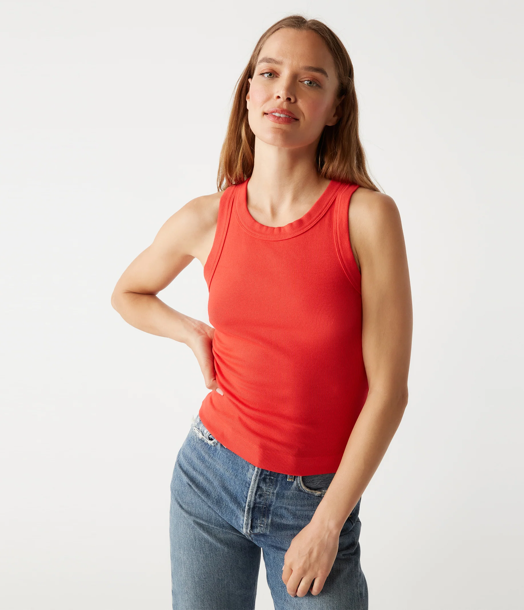Gina Ribbed Crop Tank - Image 45