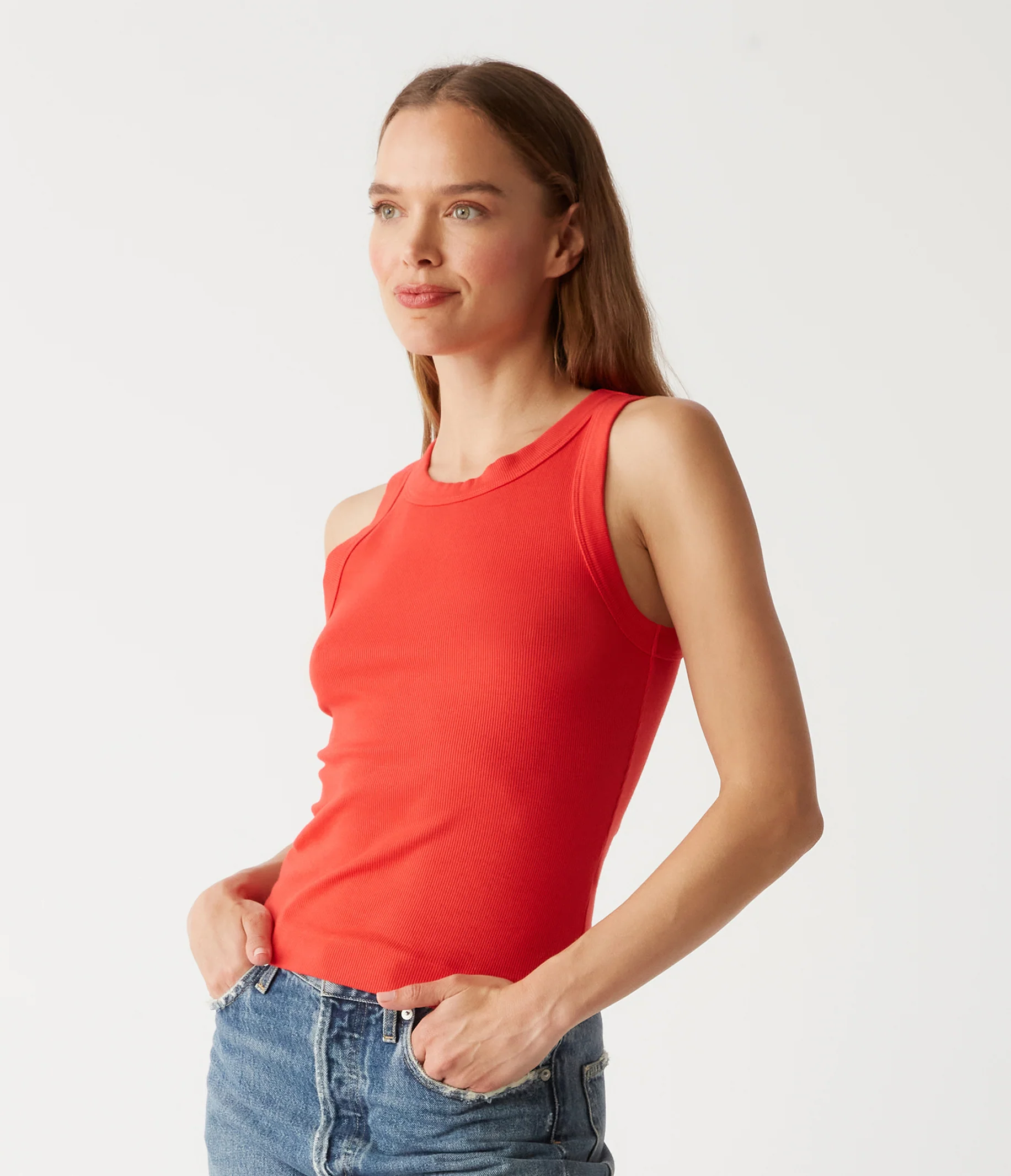 Gina Ribbed Crop Tank - Image 47