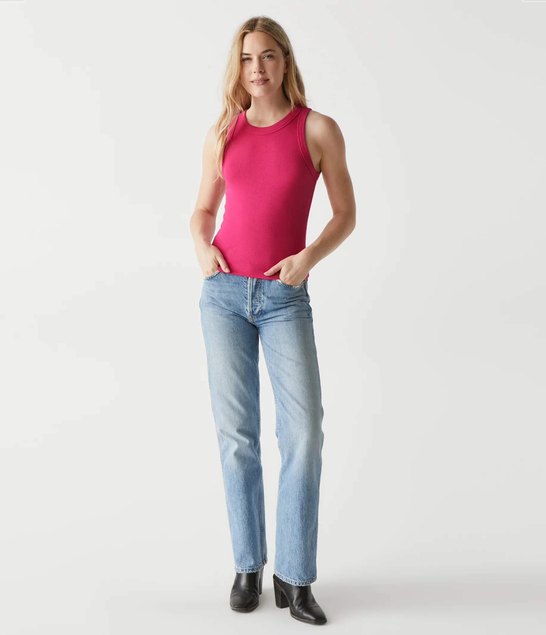 Gina Ribbed Crop Tank - Image 54