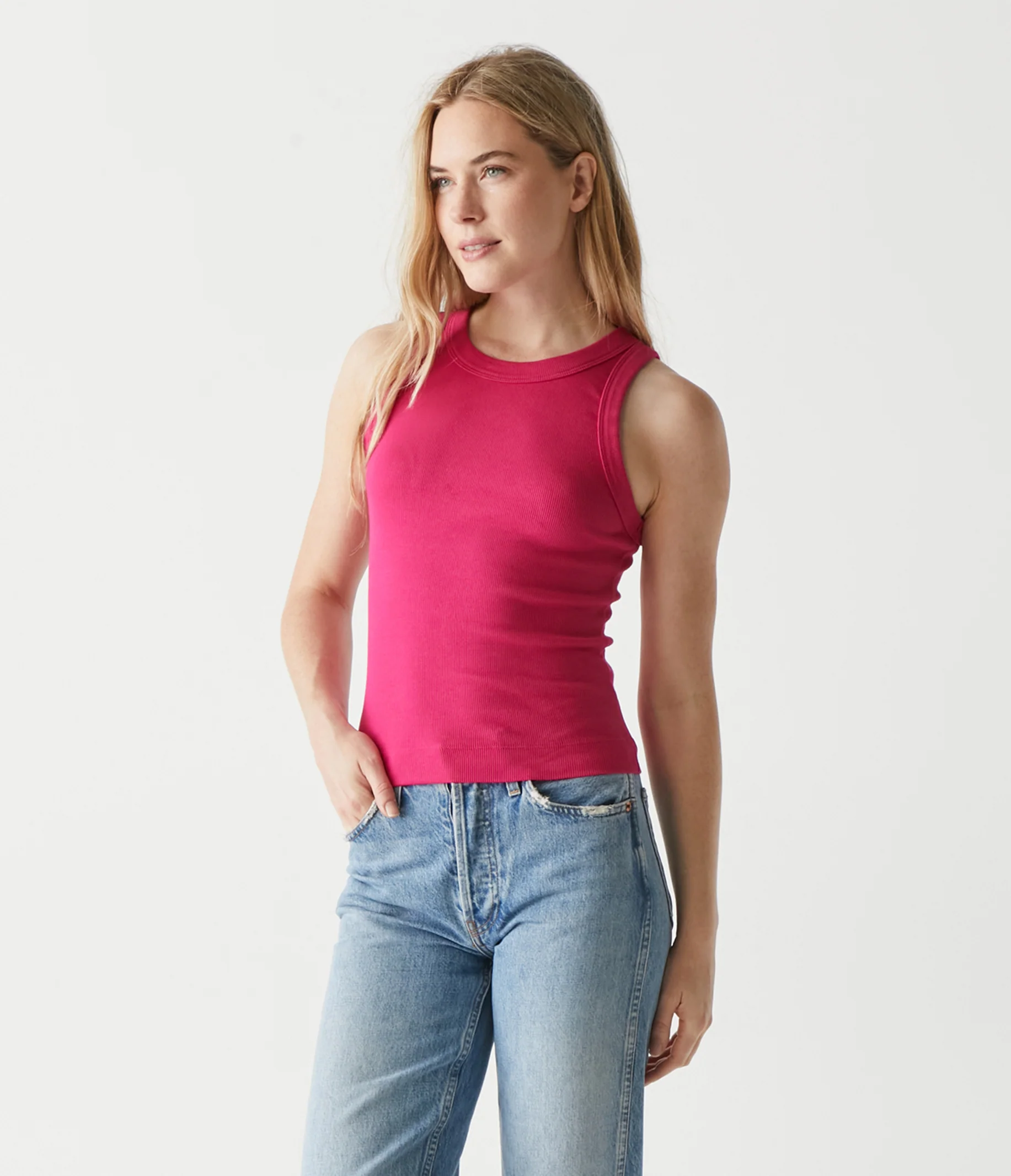 Gina Ribbed Crop Tank - Image 55