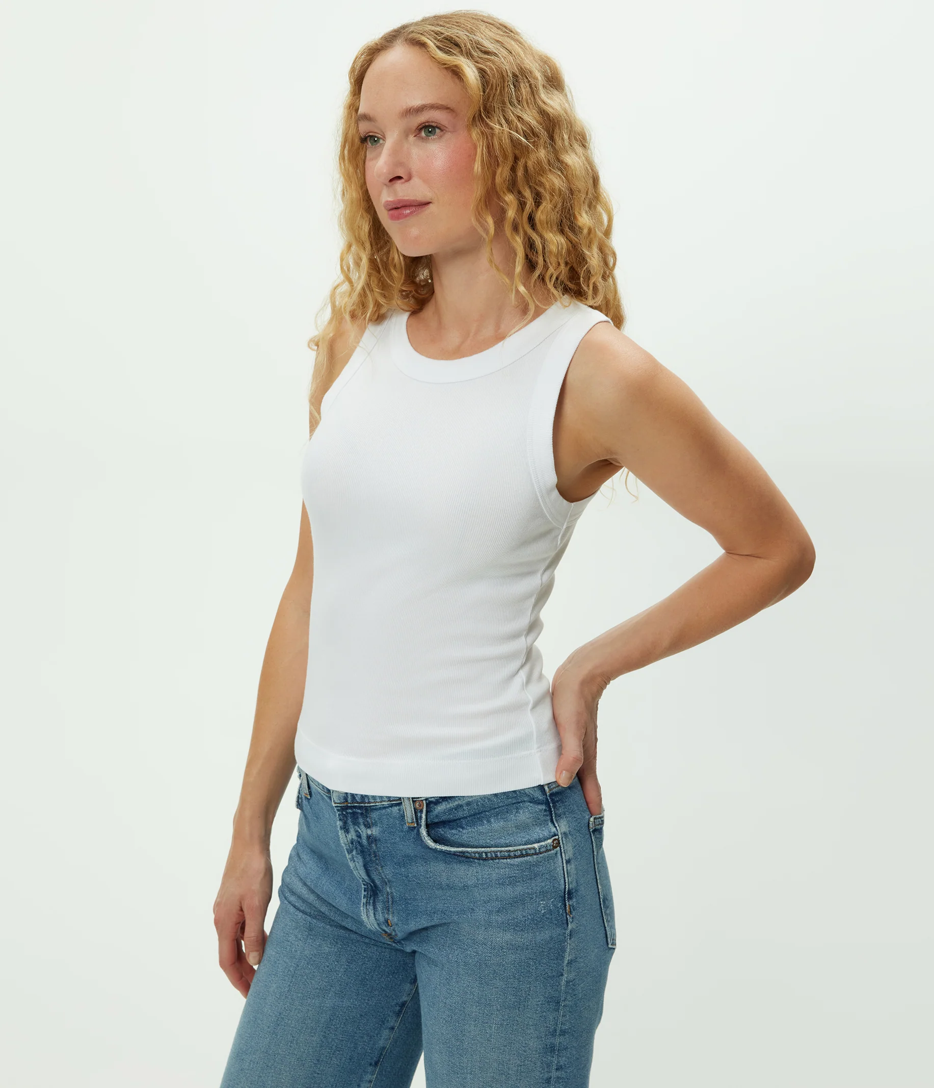 Gina Ribbed Crop Tank - Image 65