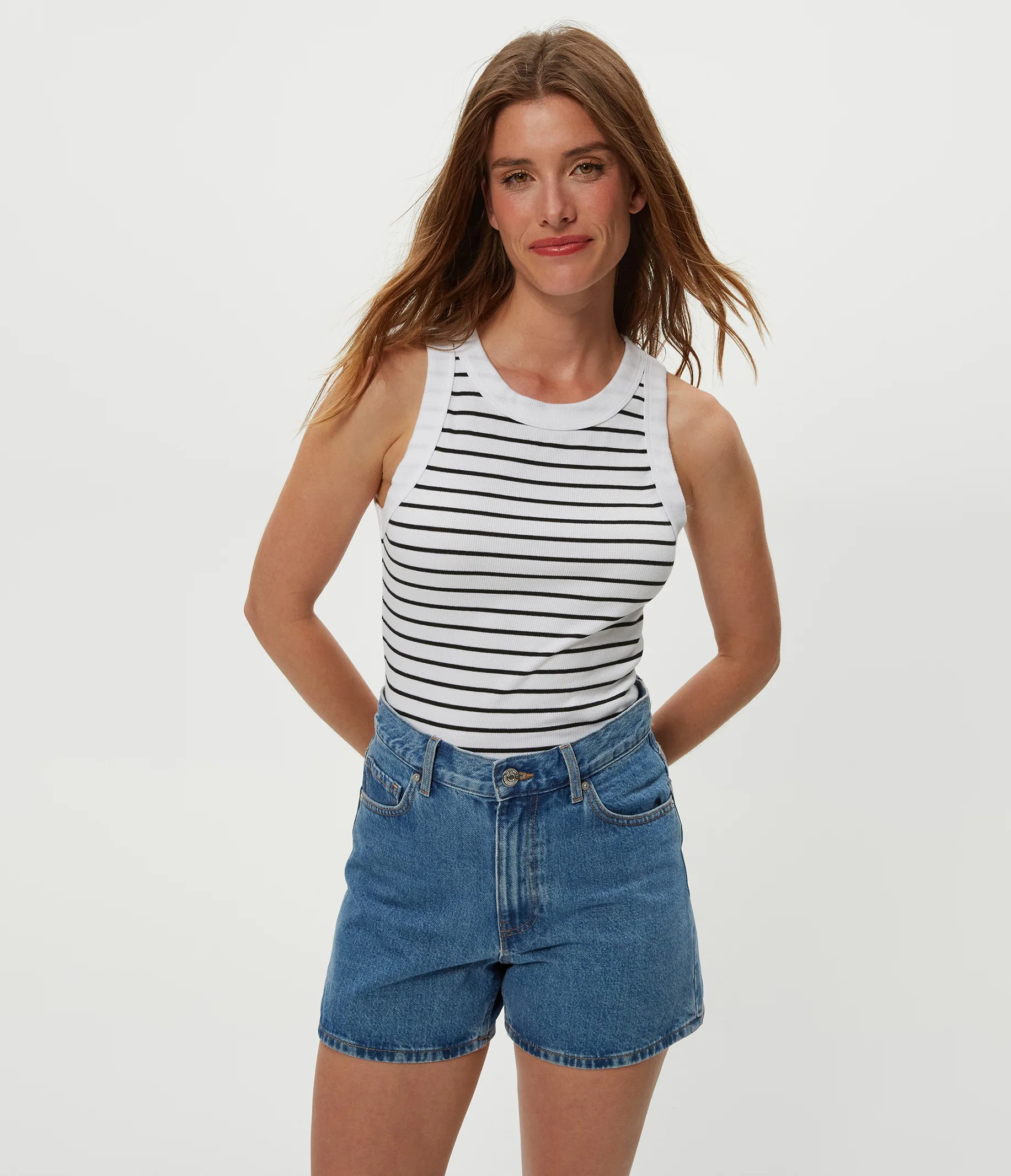 Gina Striped Ribbed Crop Tank - Image 14