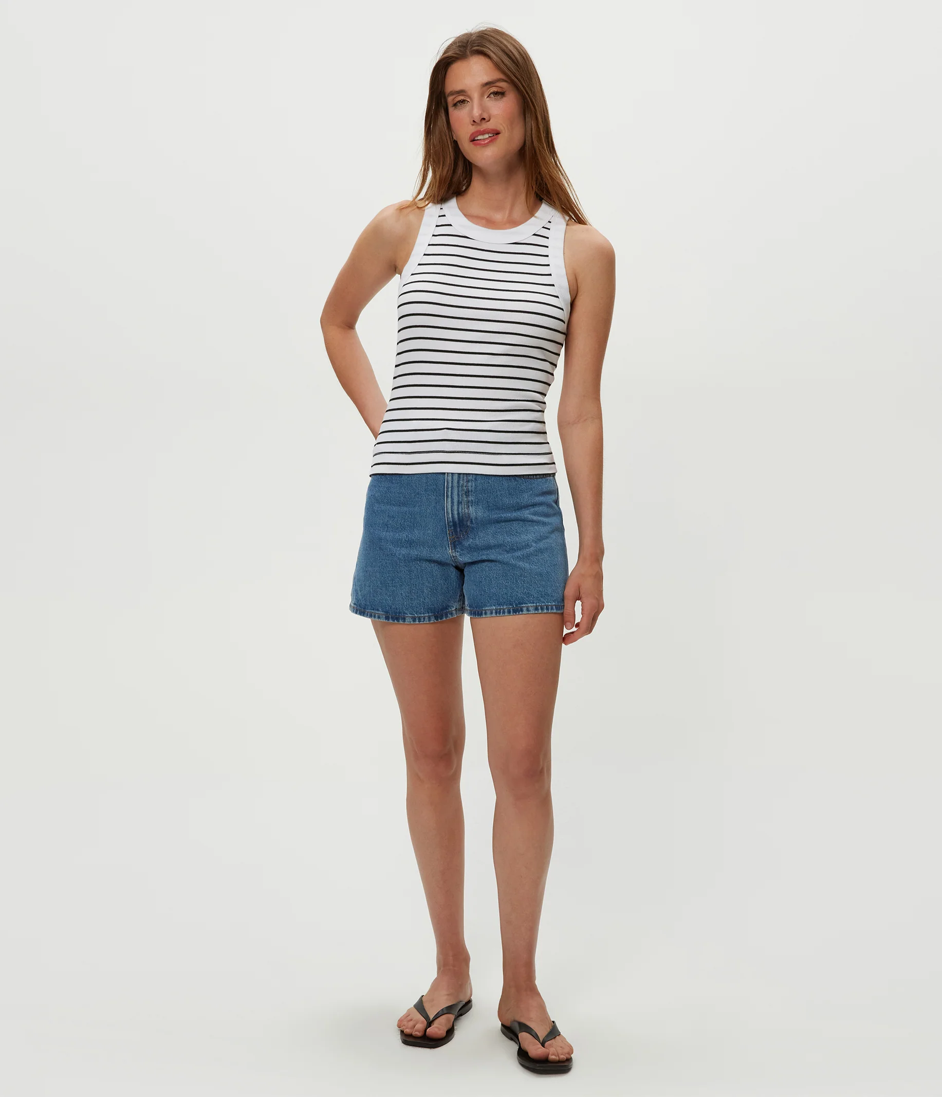 Gina Striped Ribbed Crop Tank - Image 15