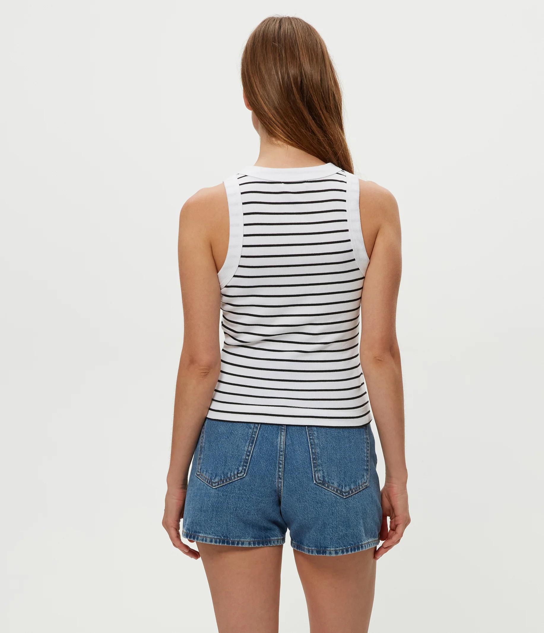 Gina Striped Ribbed Crop Tank - Image 17