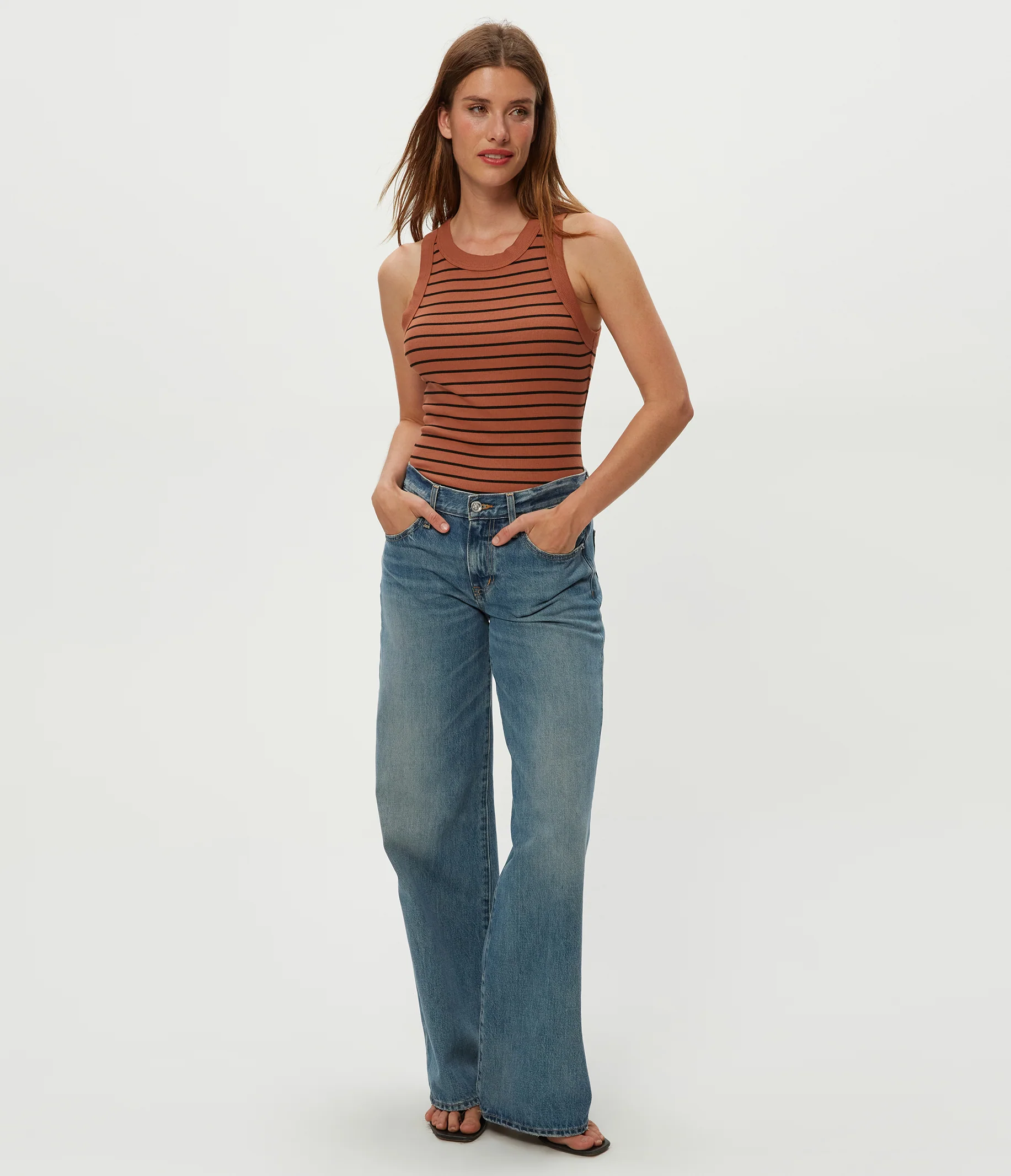 Gina Striped Ribbed Crop Tank - Image 19