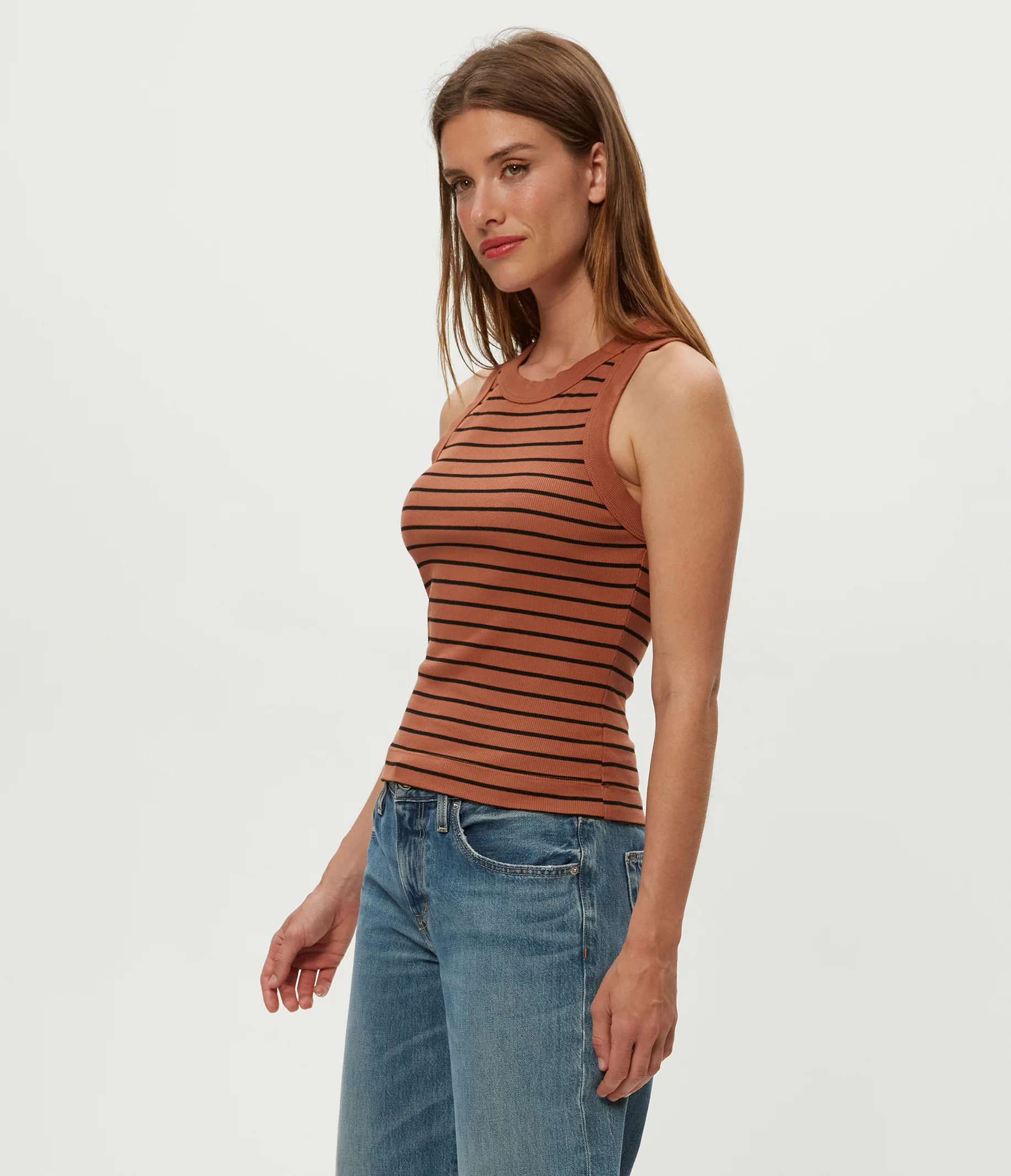 Gina Striped Ribbed Crop Tank - Image 20