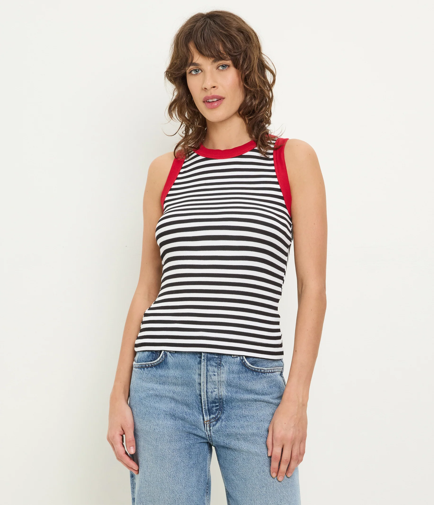 Gina Striped Ribbed Crop Tank - Image 33