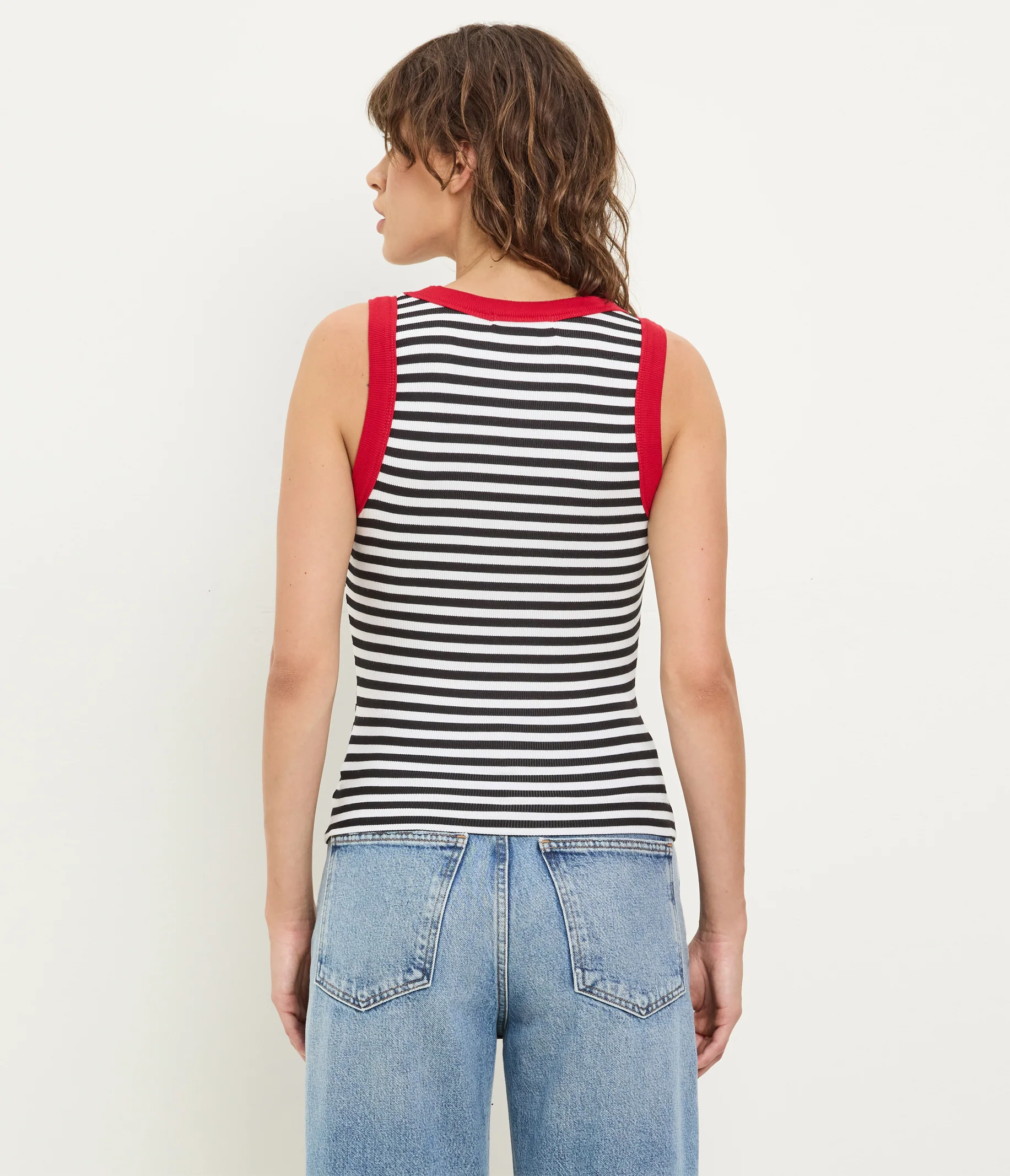 Gina Striped Ribbed Crop Tank - Image 34
