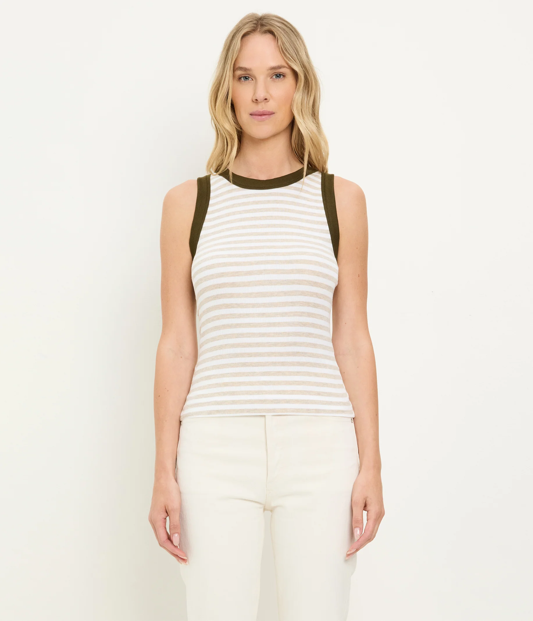 Gina Striped Ribbed Crop Tank - Image 35
