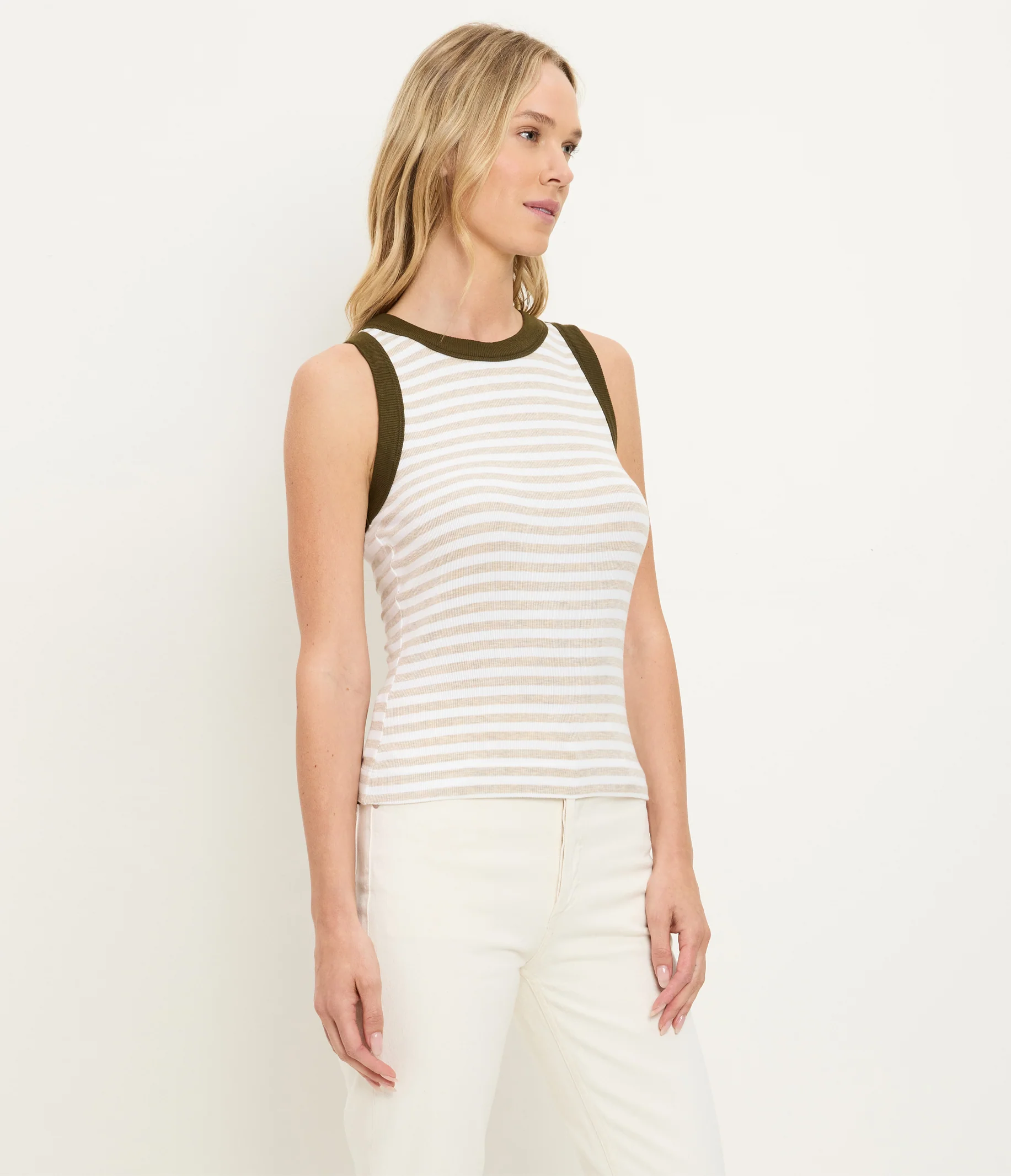 Gina Striped Ribbed Crop Tank - Image 37