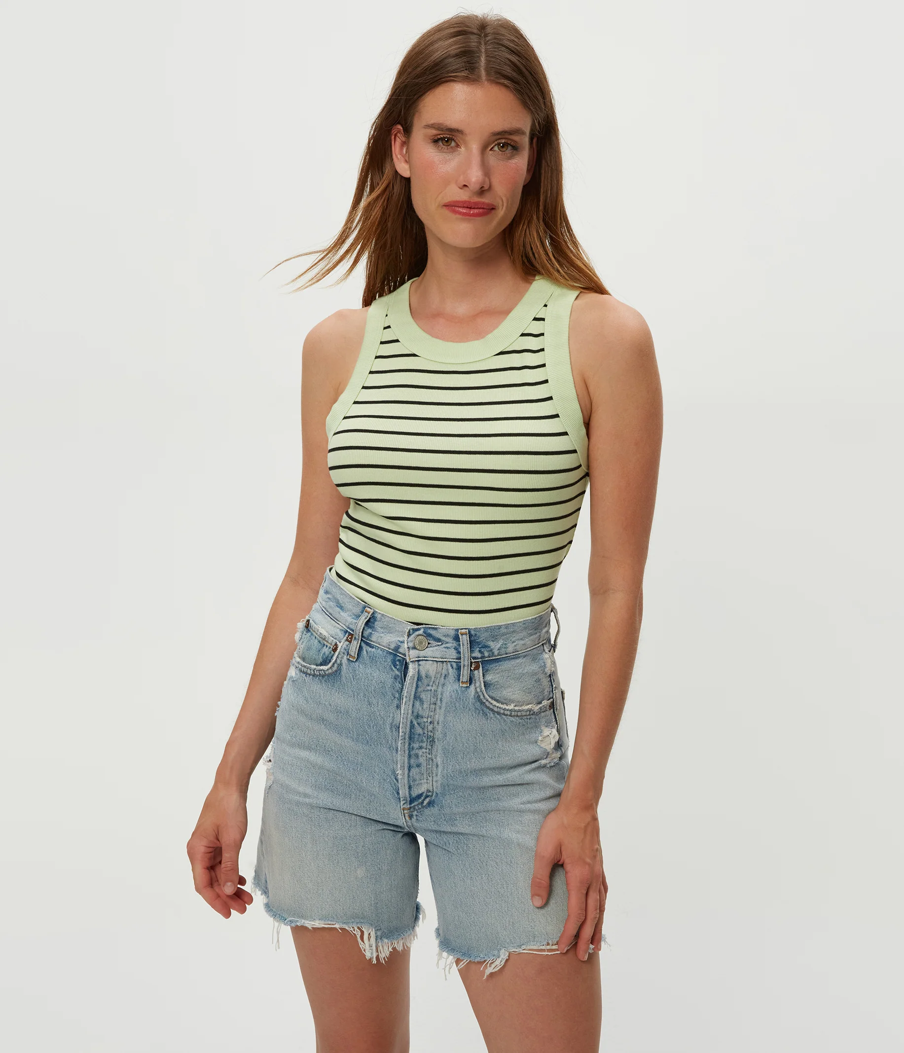 Gina Striped Ribbed Crop Tank - Image 6