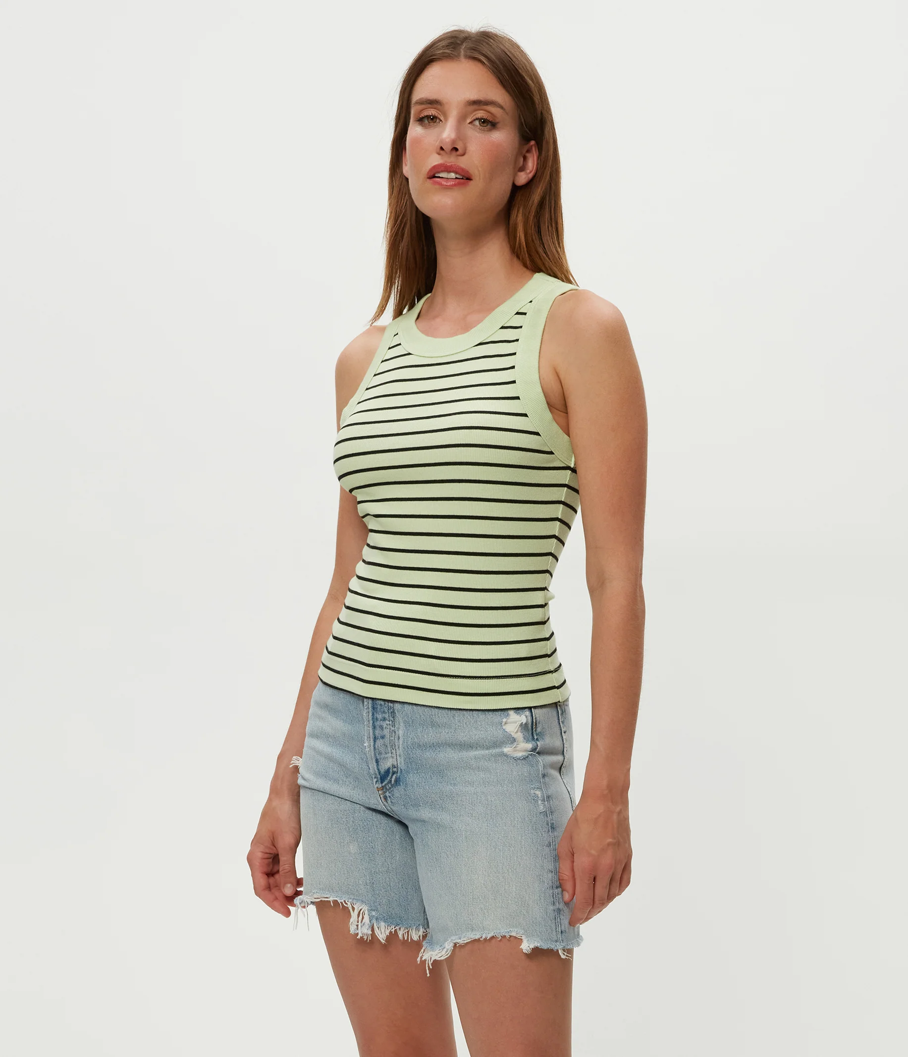 Gina Striped Ribbed Crop Tank - Image 8