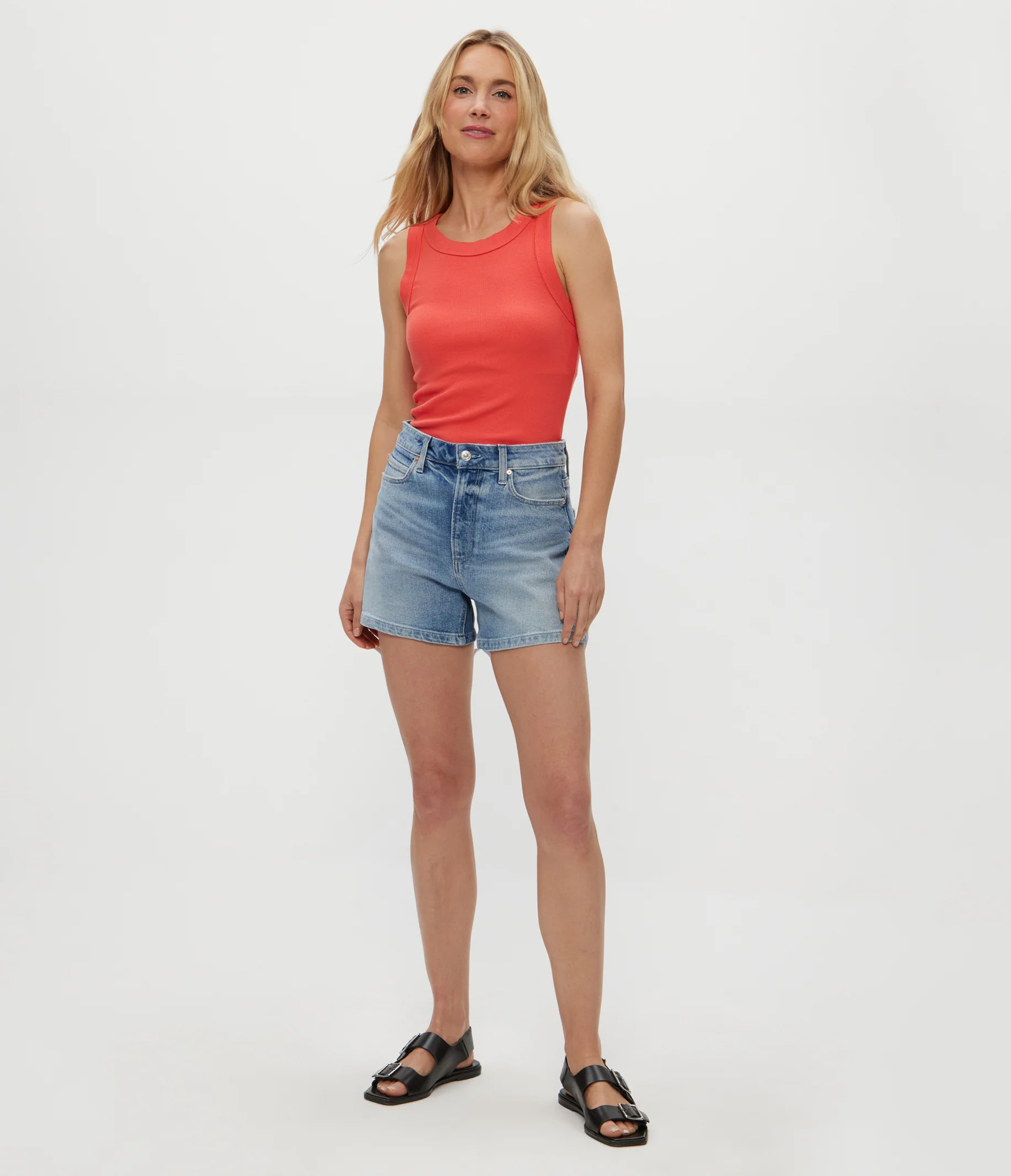 Halley Ribbed Tank with Ruching - Image 36