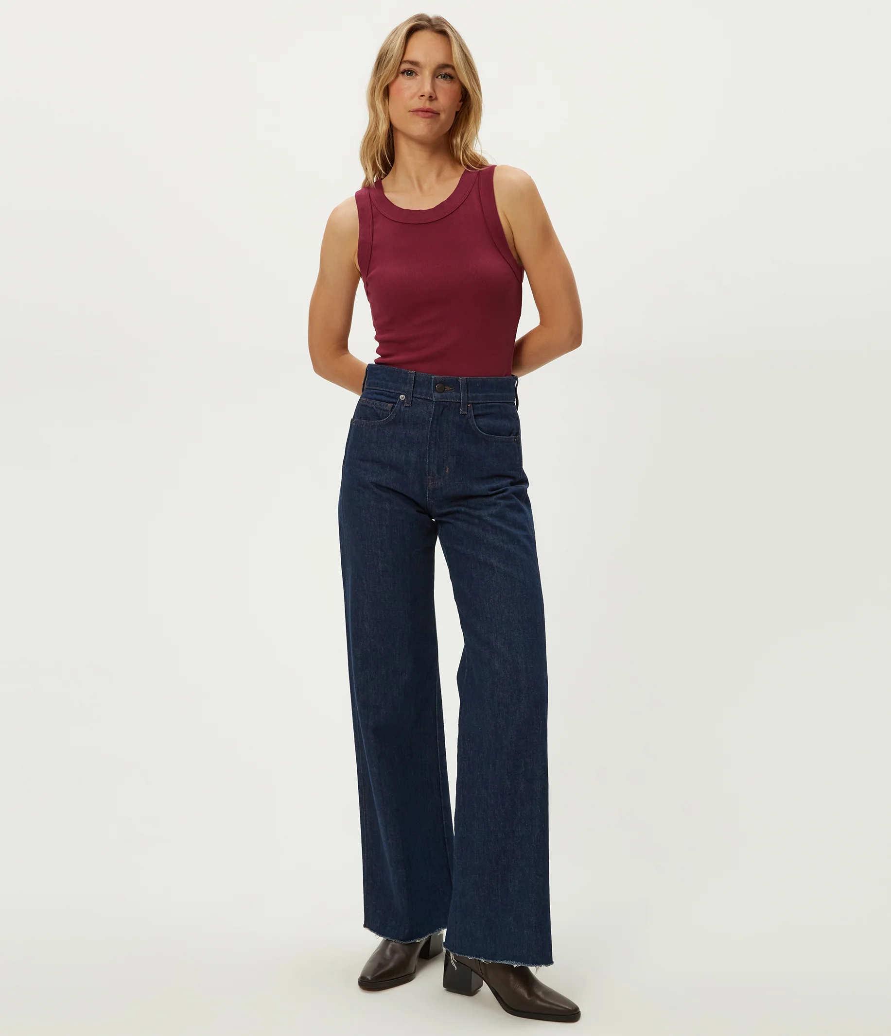 Halley Ribbed Tank with Ruching - Image 65