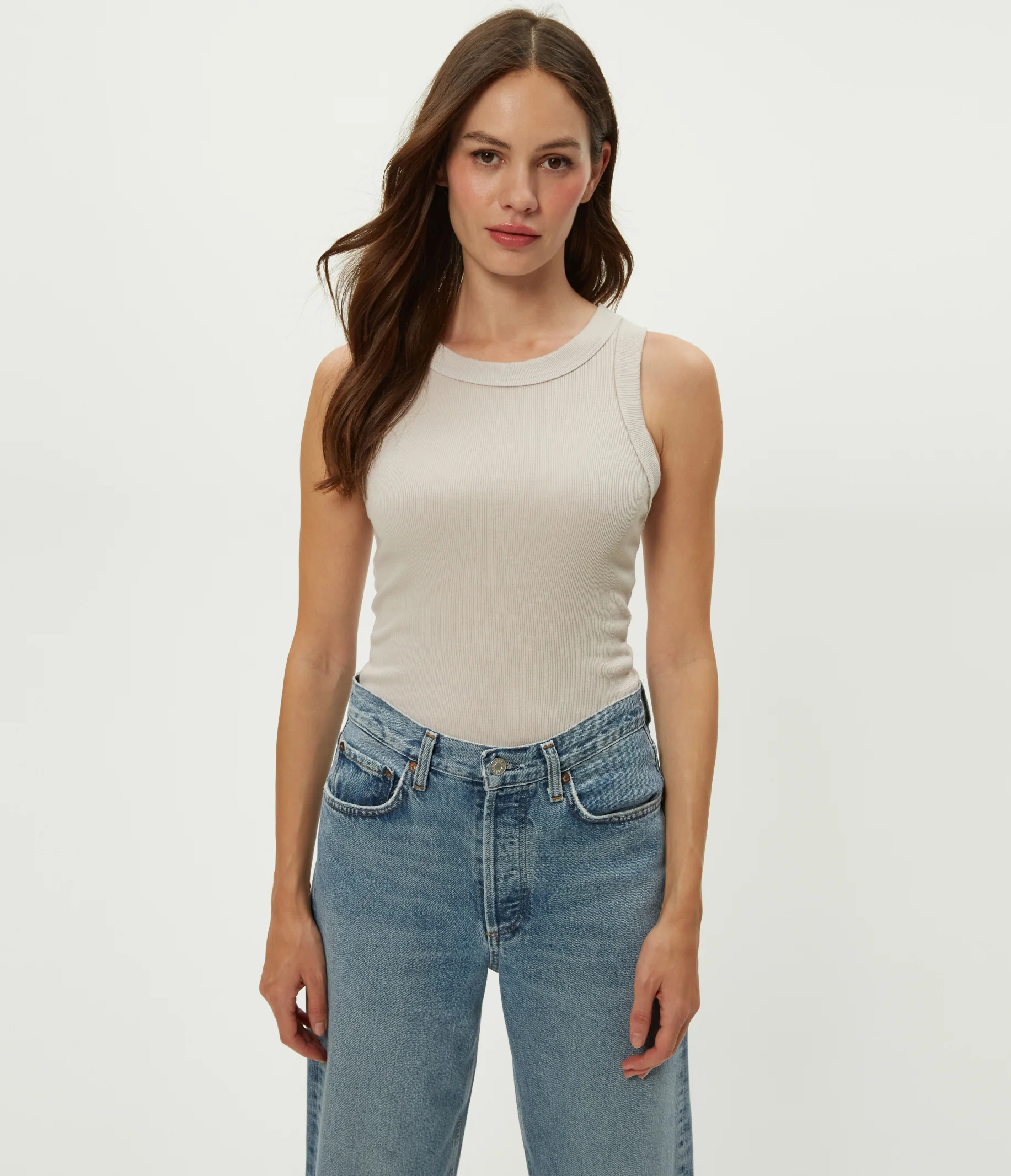 Halley Ribbed Tank with Ruching - Image 68