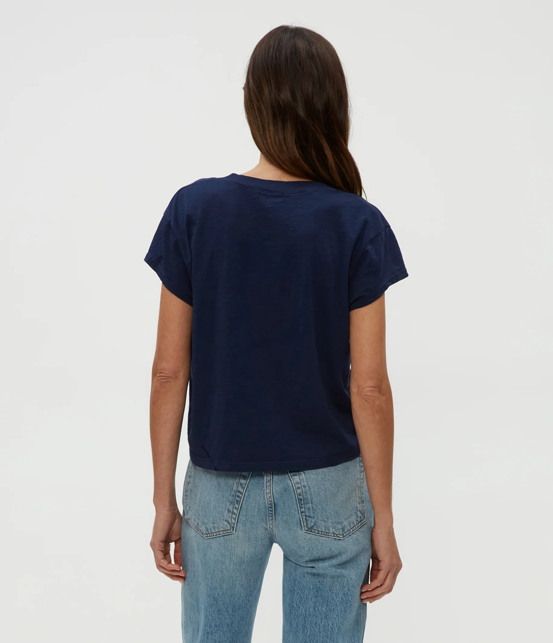 Harlan Cropped V-Neck Tee - Image 51