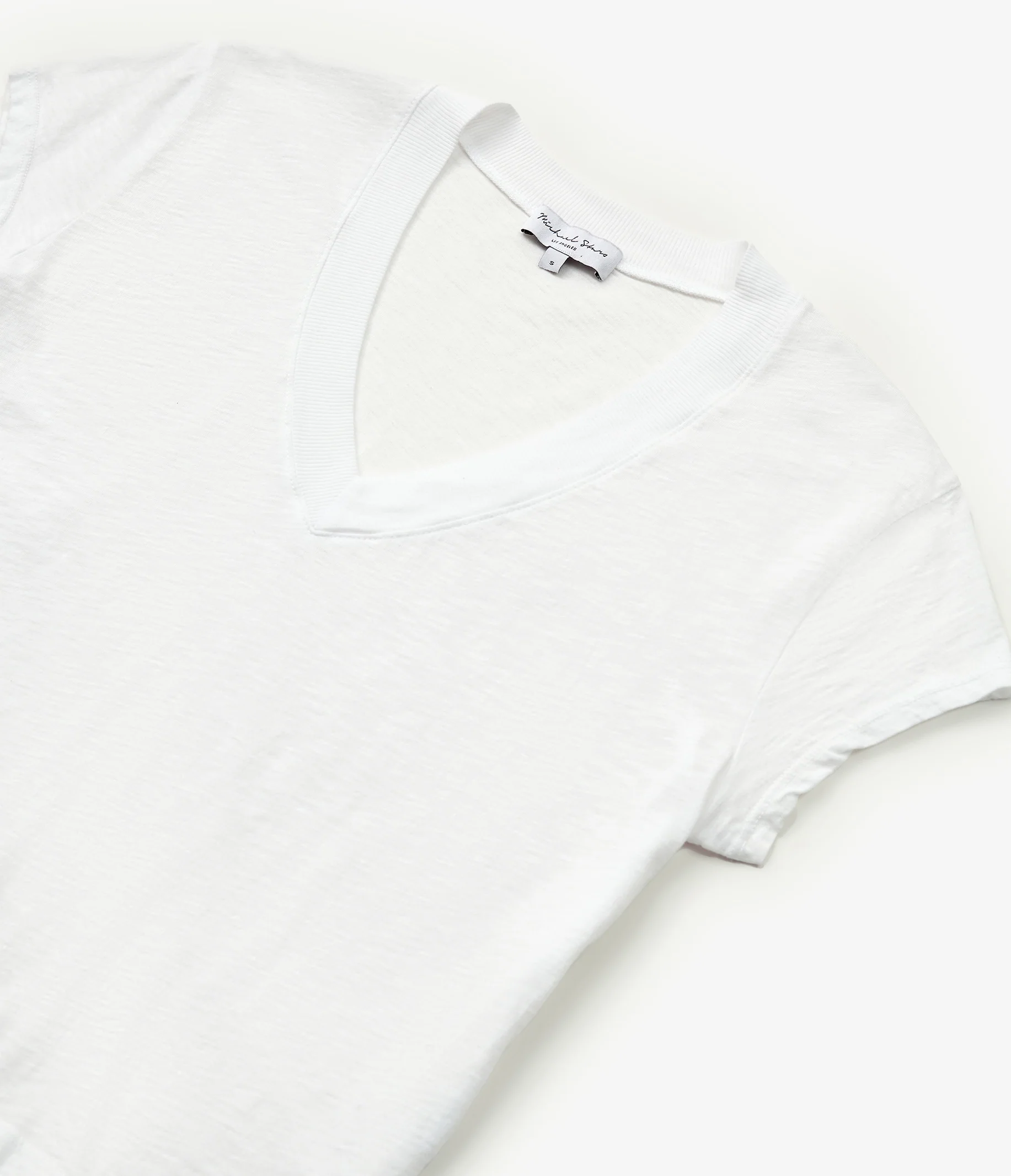 Harlan Cropped V-Neck Tee - Image 52