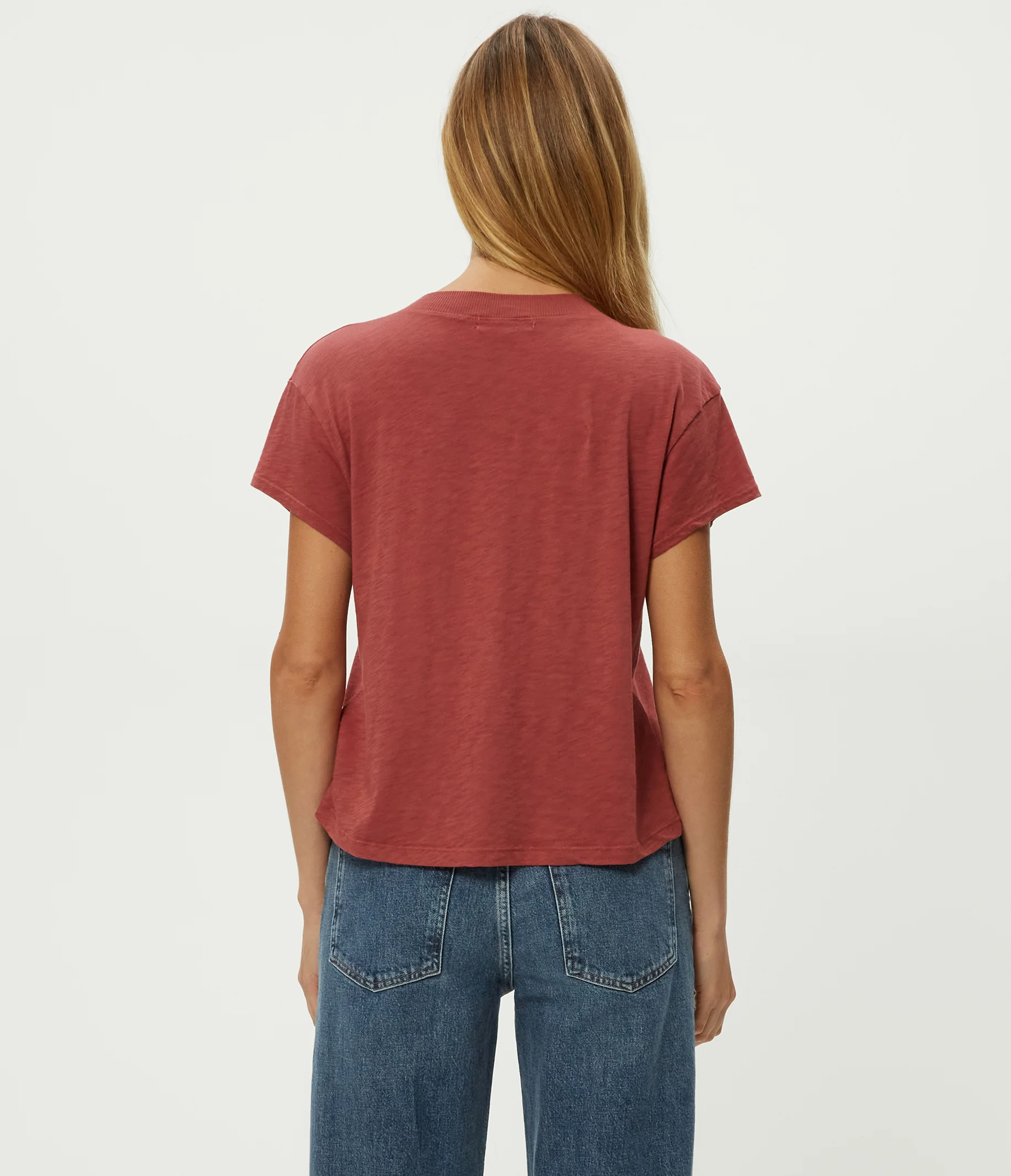 Harlan Cropped V-Neck Tee - Image 56