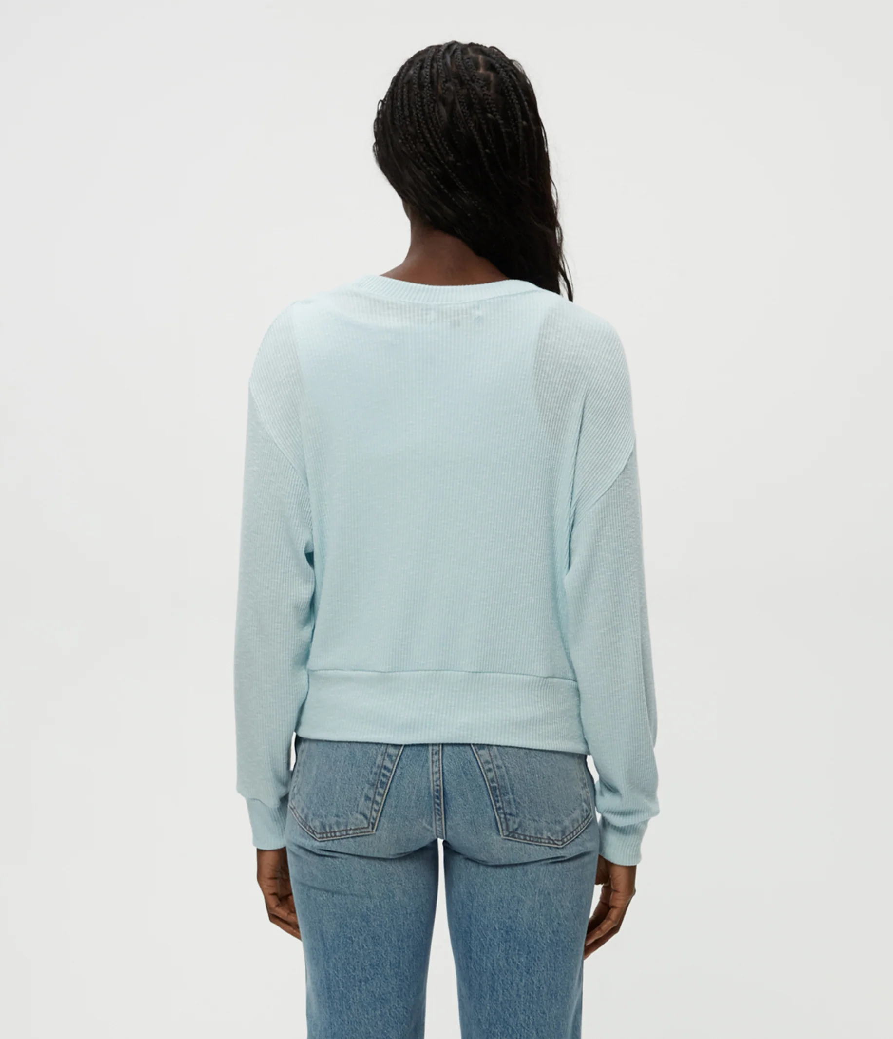 Isla V-Neck Ribbed Cardigan - Image 12