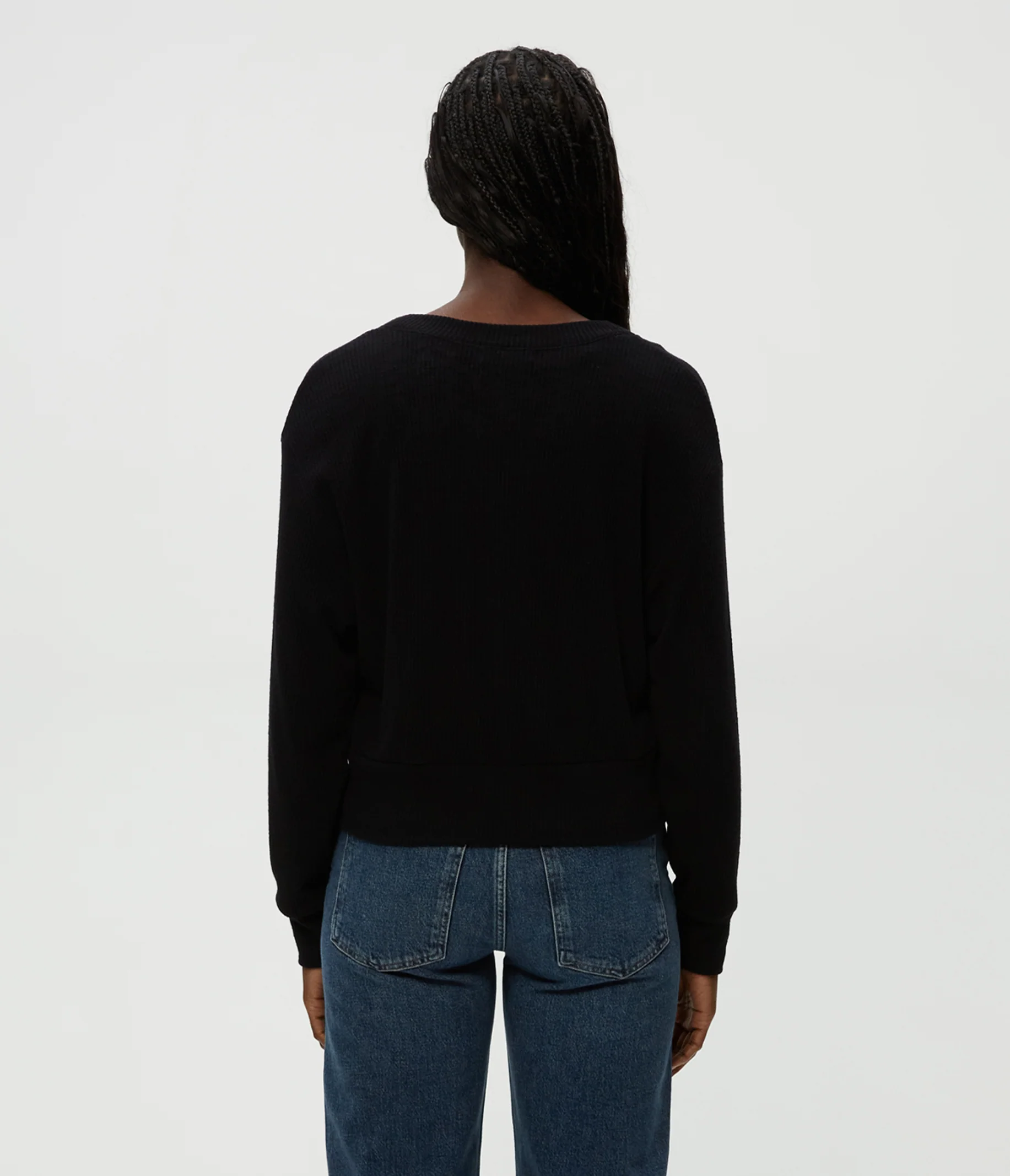 Isla V-Neck Ribbed Cardigan - Image 16