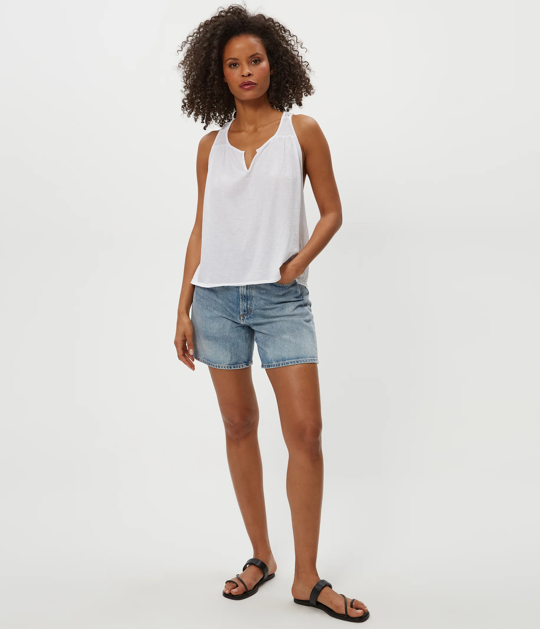 Isla Crochet Trim Tank - Image 10