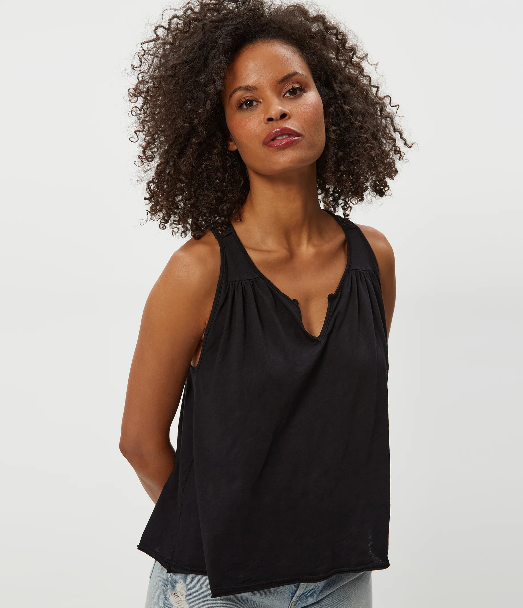 Isla Crochet Trim Tank - Image 13