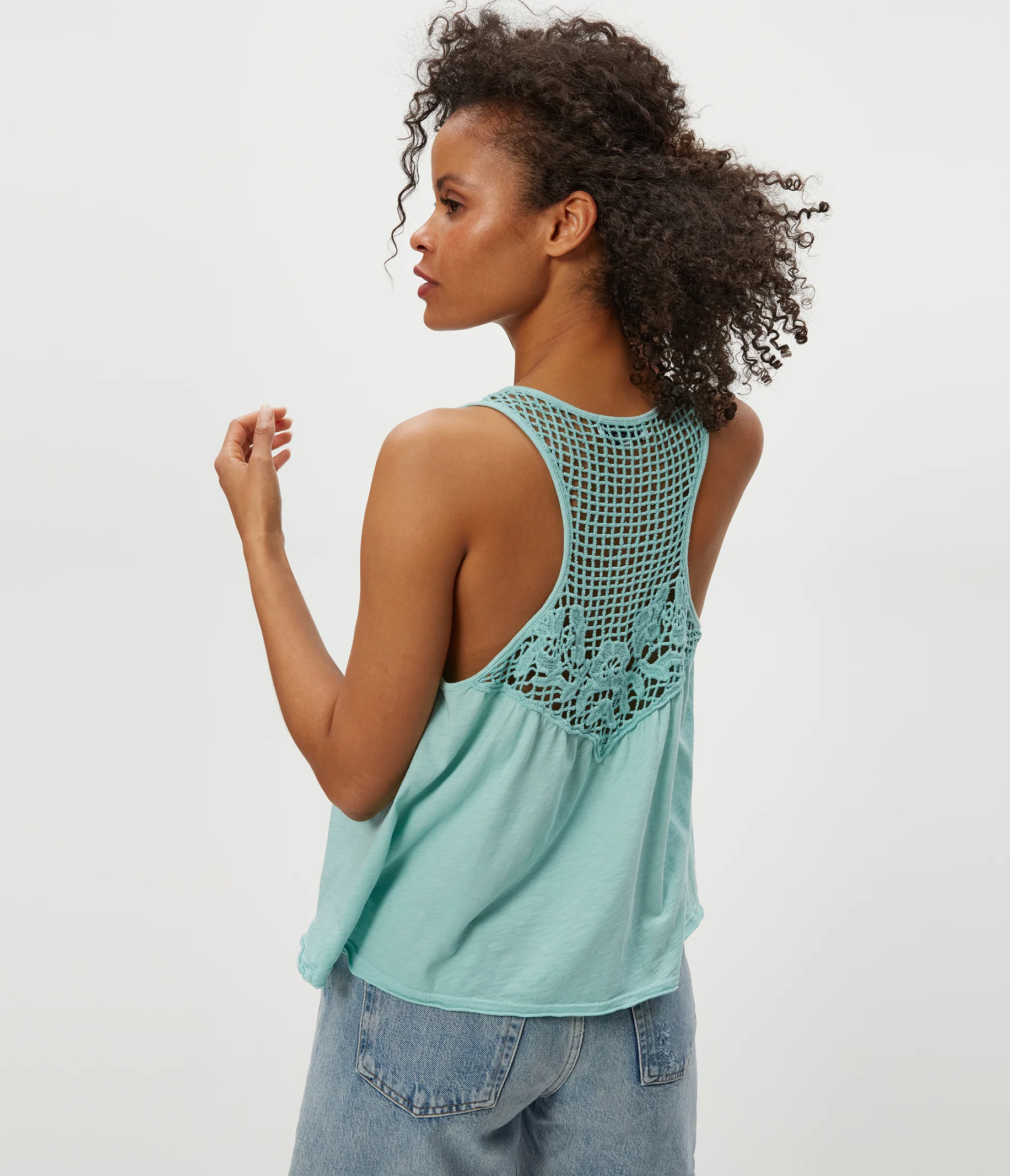 Isla Crochet Trim Tank - Image 2