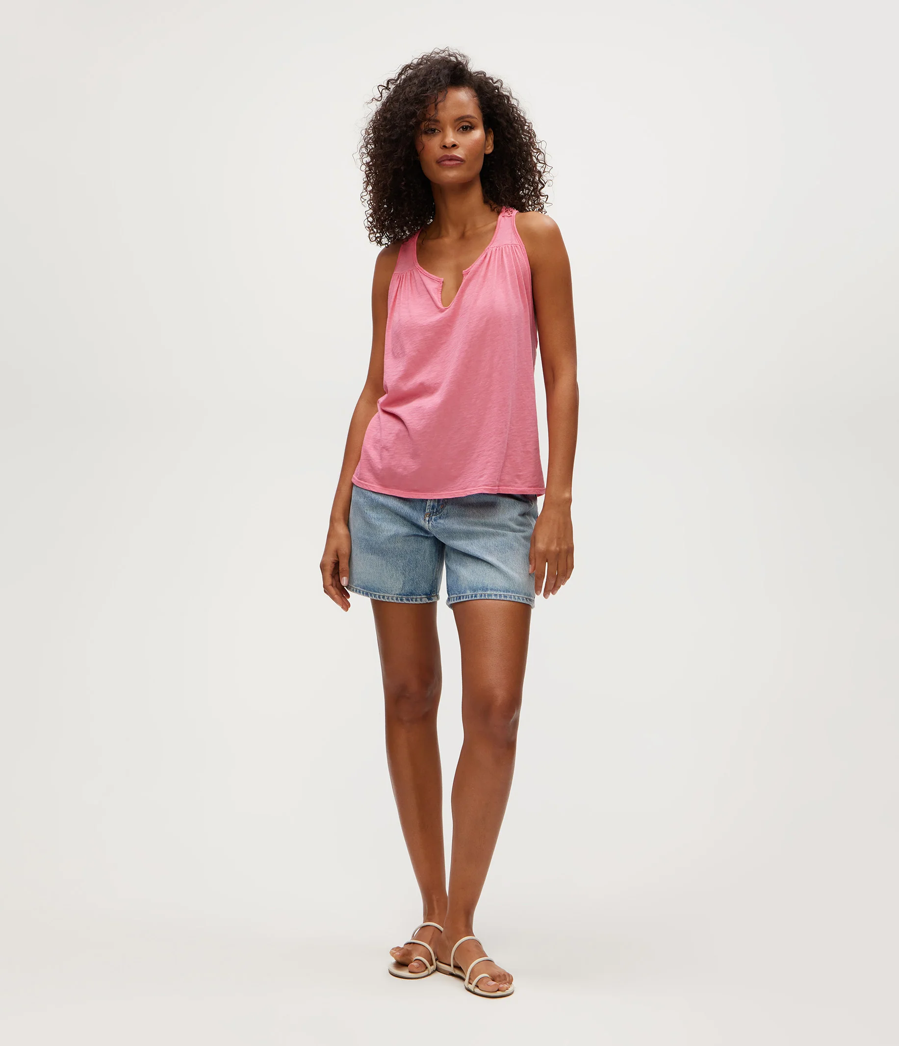 Isla Crochet Trim Tank - Image 6