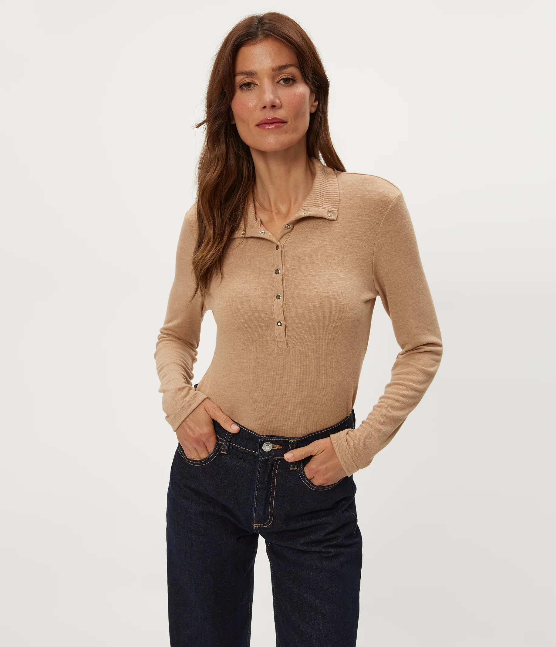 Issa Long Sleeve Henley