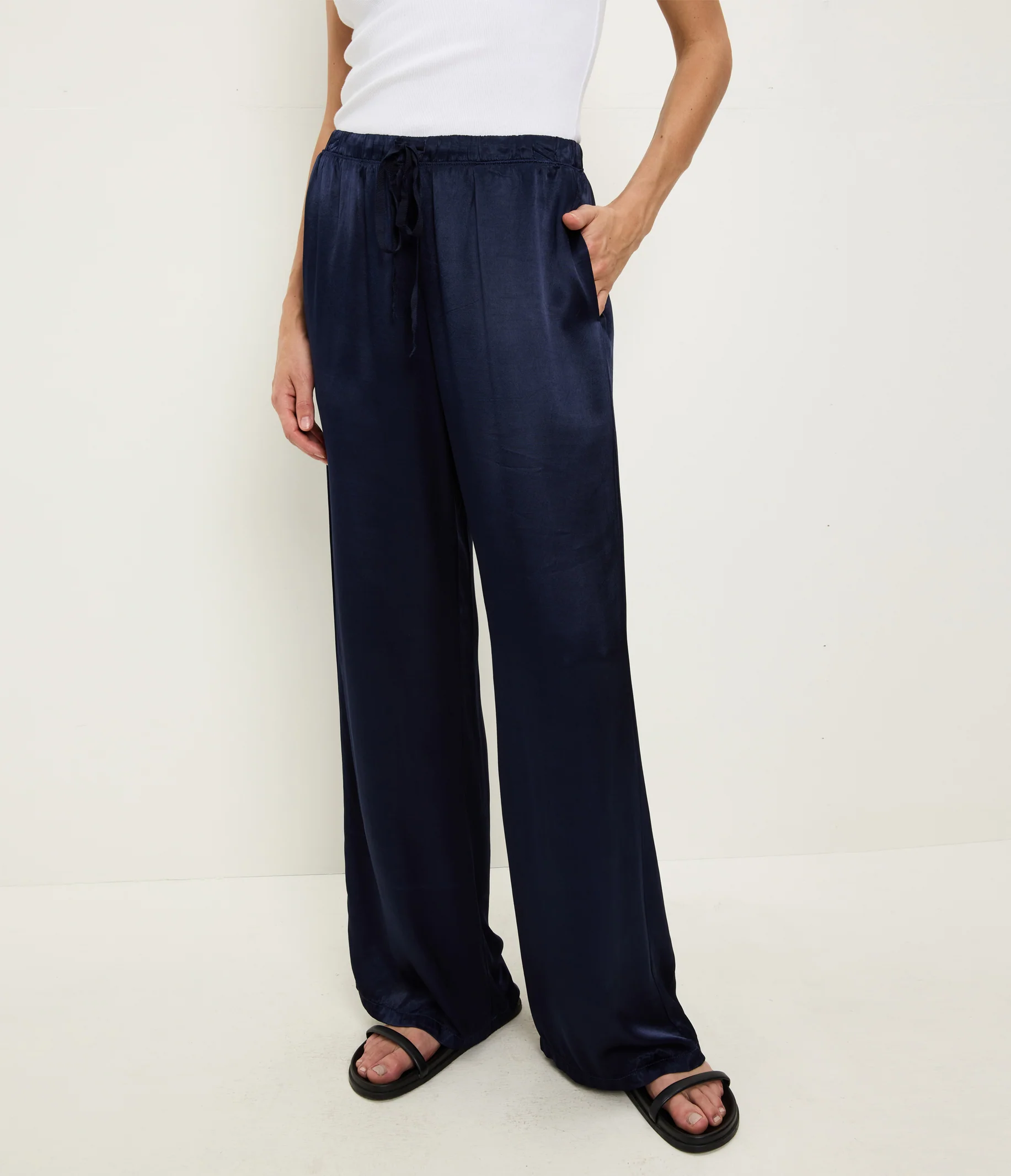 Jacqueline Satin Drawstring Pant - Image 2