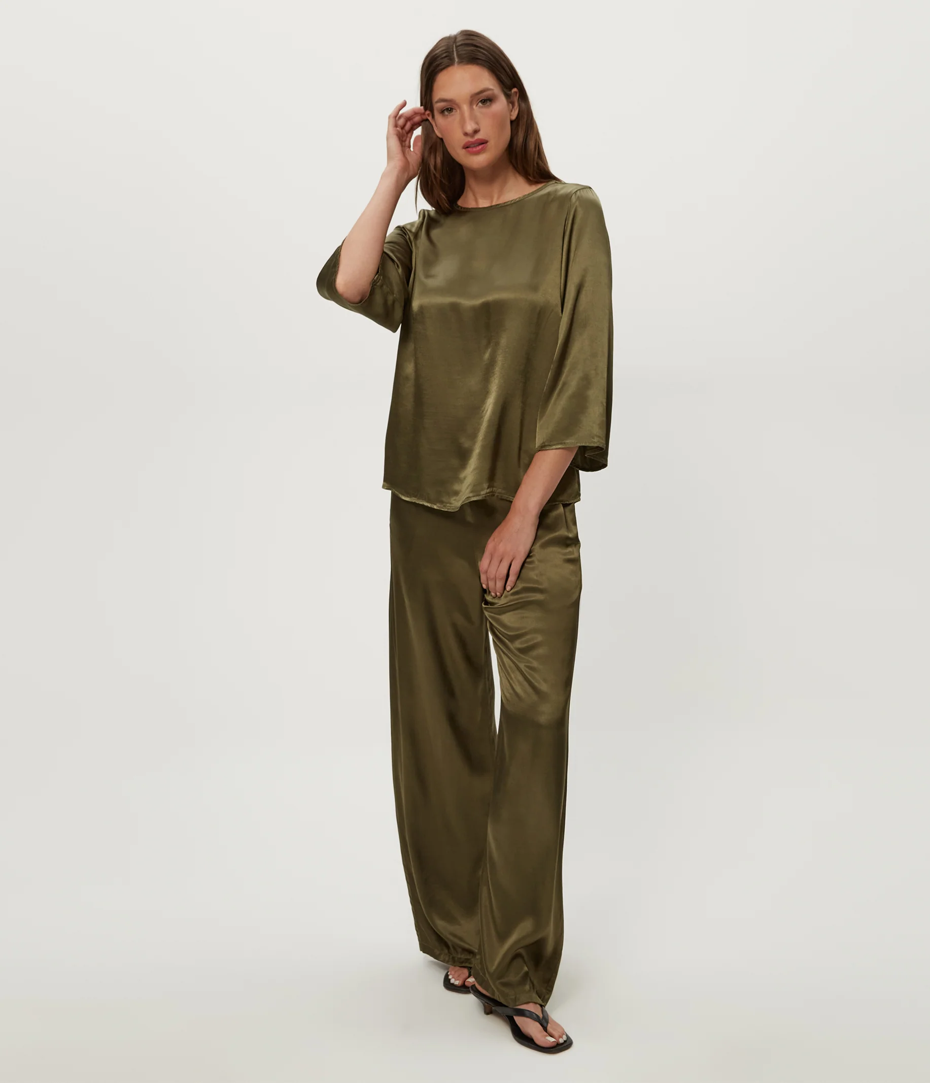 Jacqueline Satin Drawstring Pant - Image 6