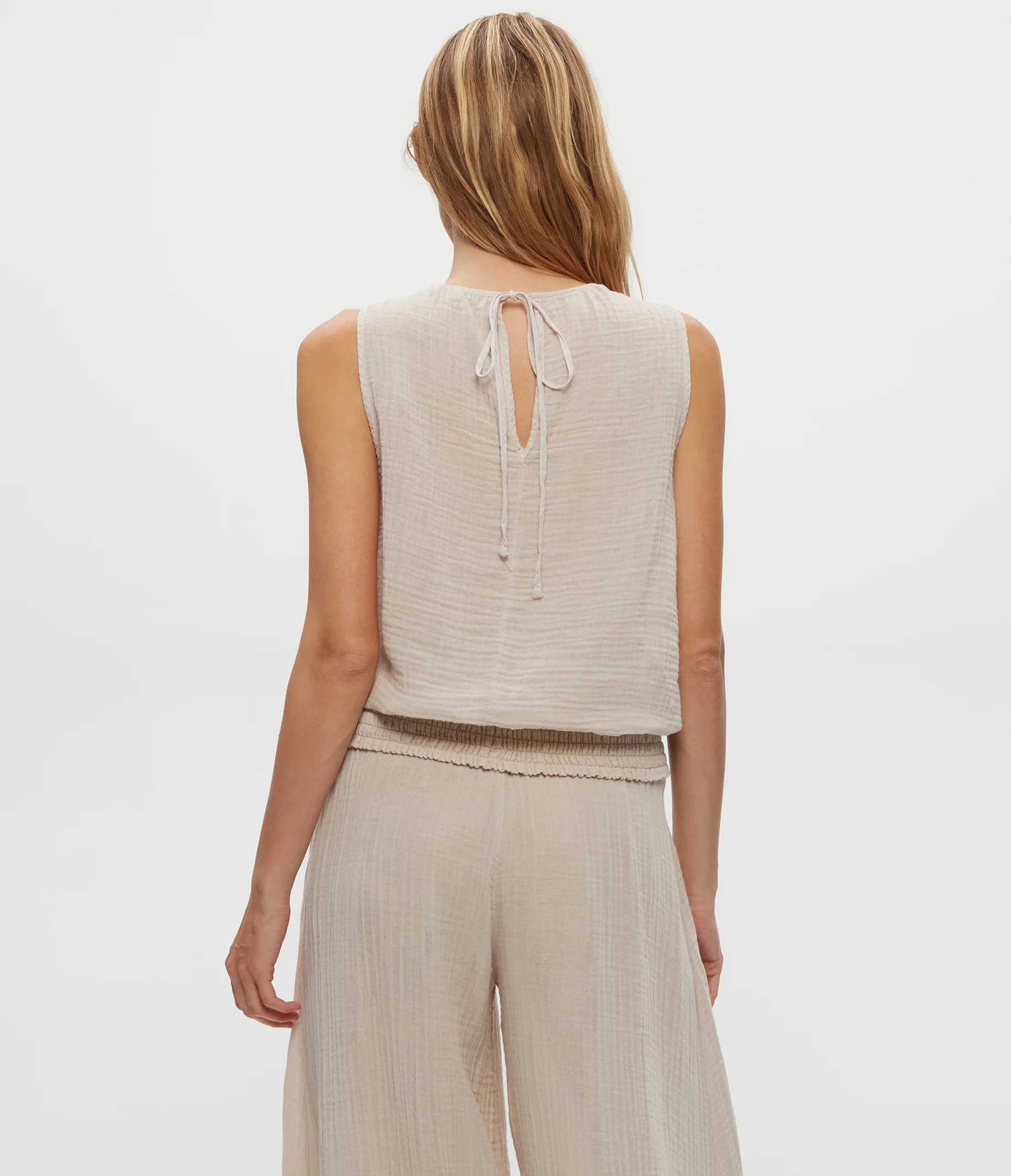 Janelle Tie Neck Tank - Image 56