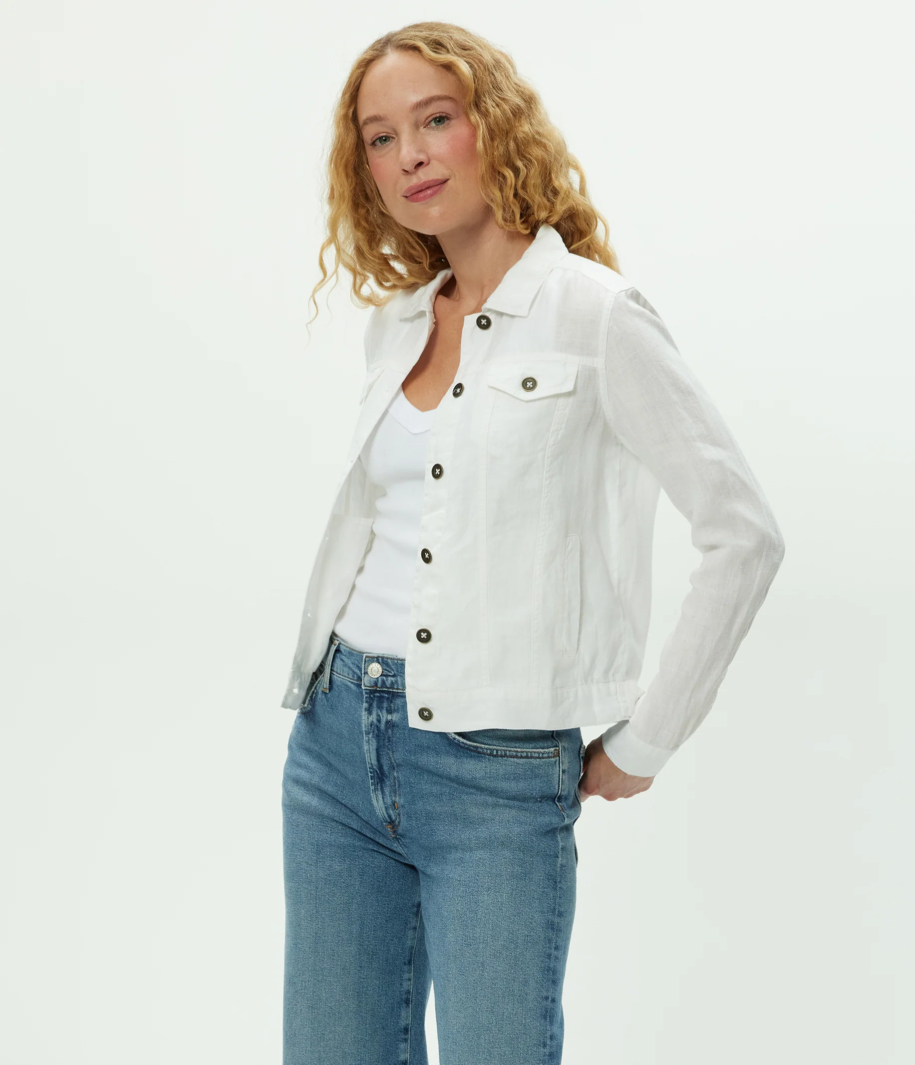 Jean Linen Jacket - Image 8