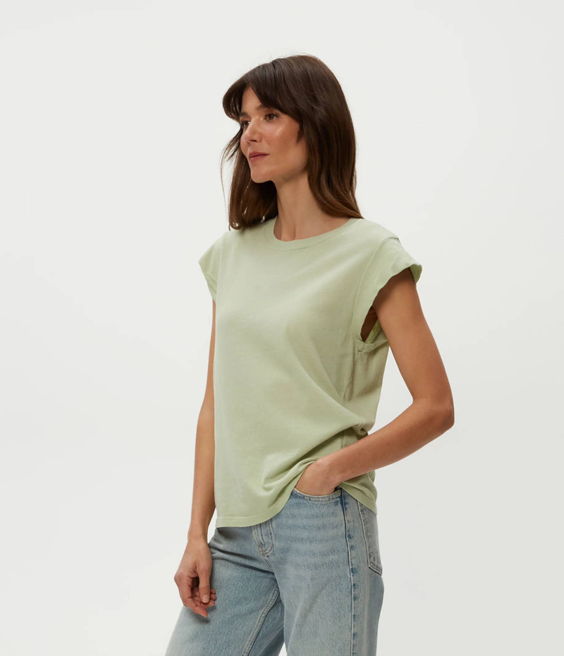Joey Power Shoulder Tee - Image 19